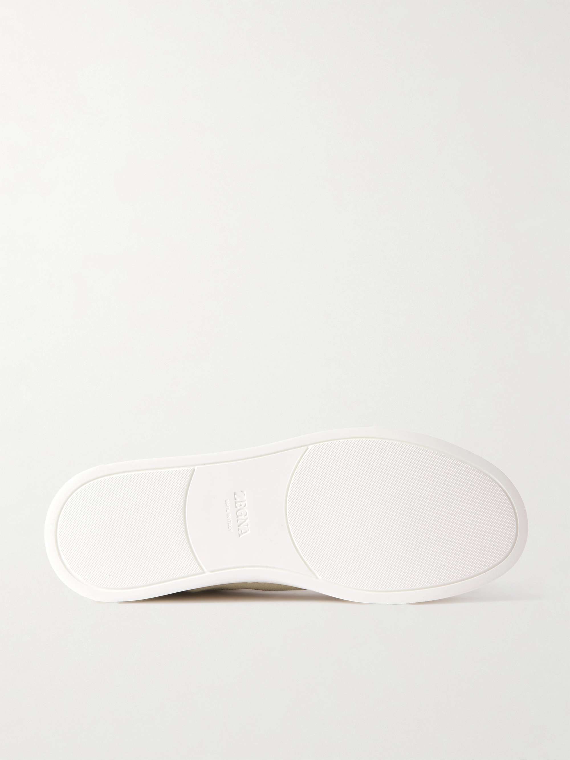 ZEGNA Triple Stitch Suede Sneakers