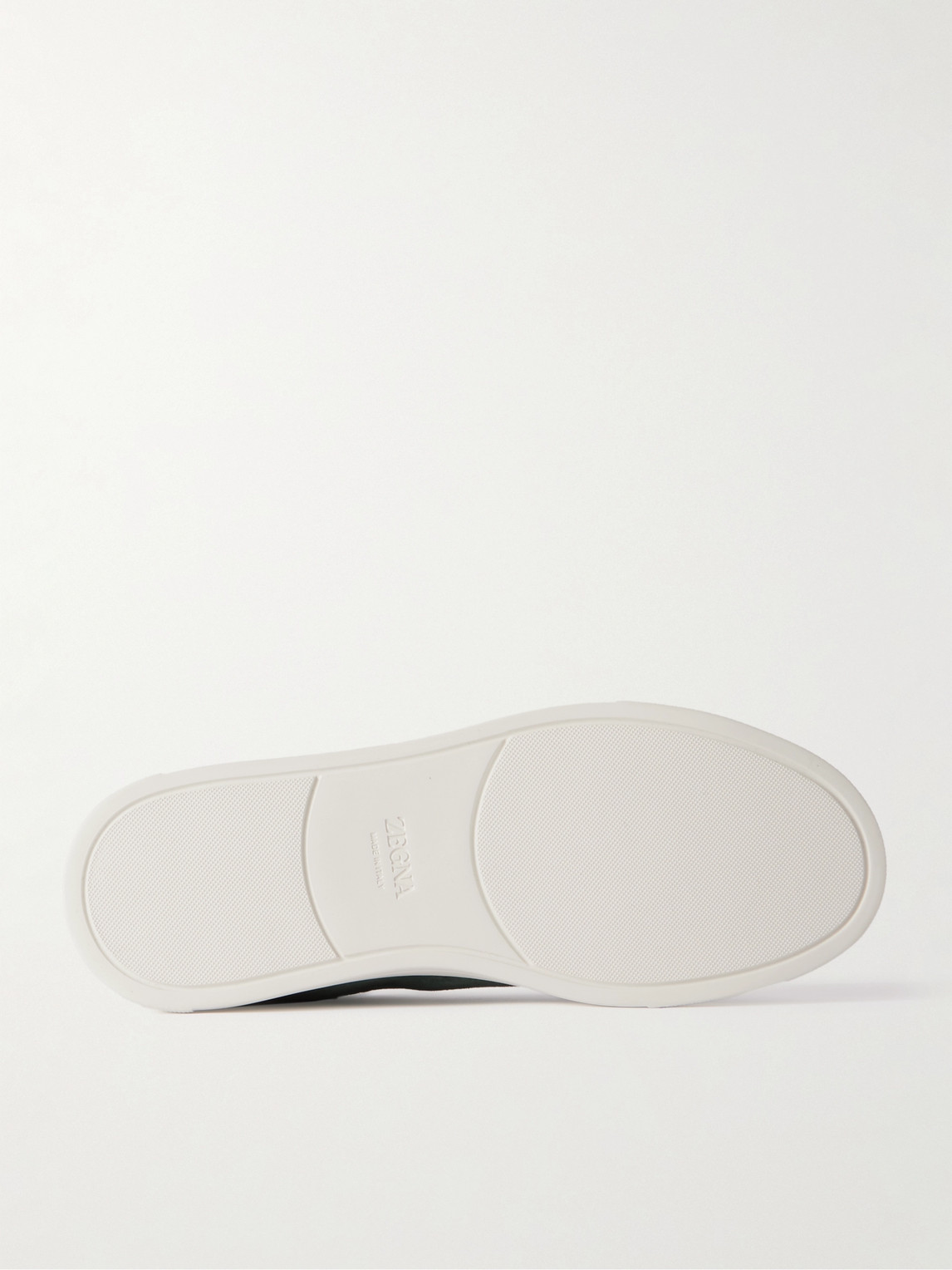 Zegna Triple Stitch™ Suede Slip-on Sneakers In Green