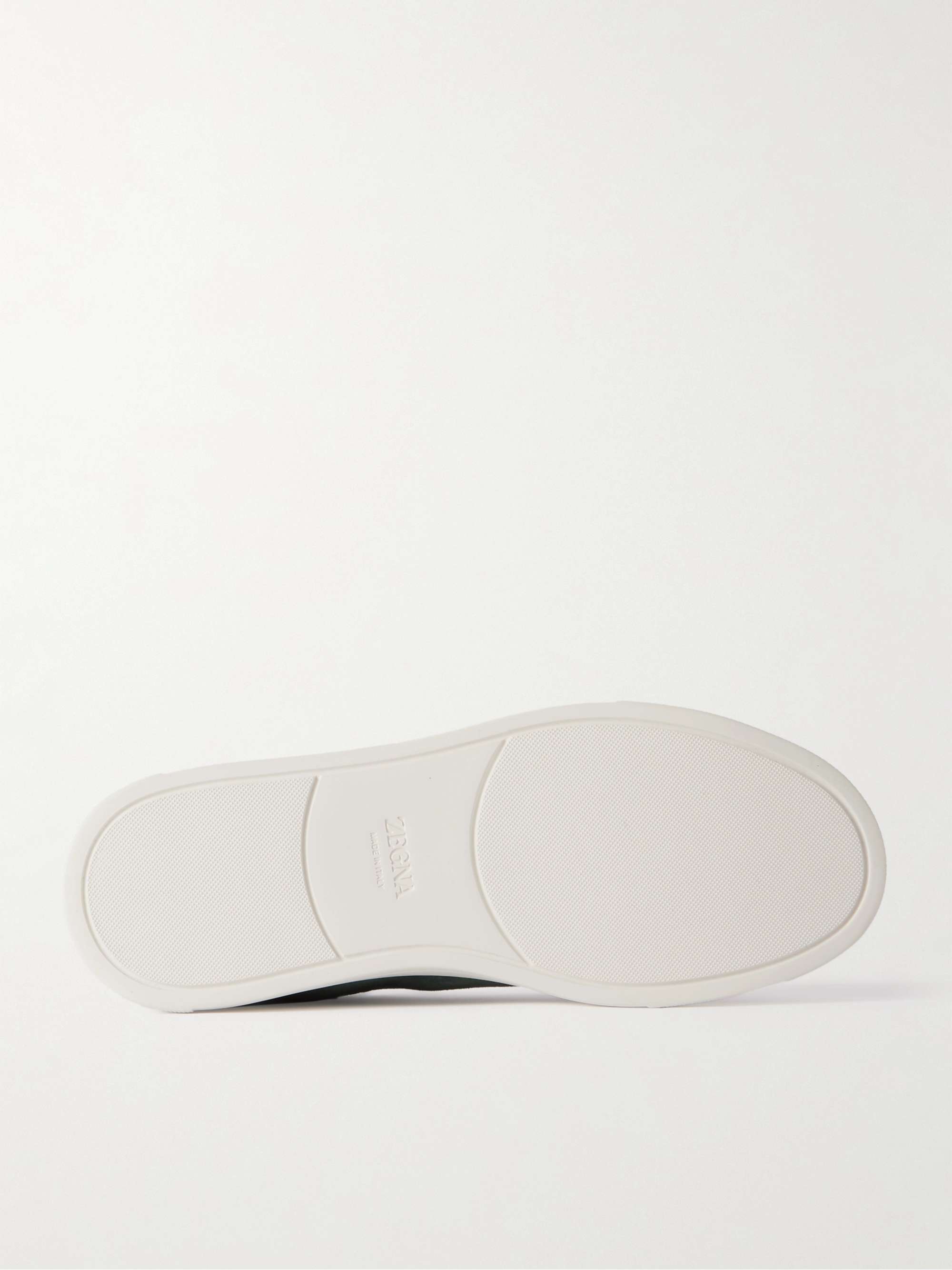 ZEGNA Triple Stitch Suede Sneakers
