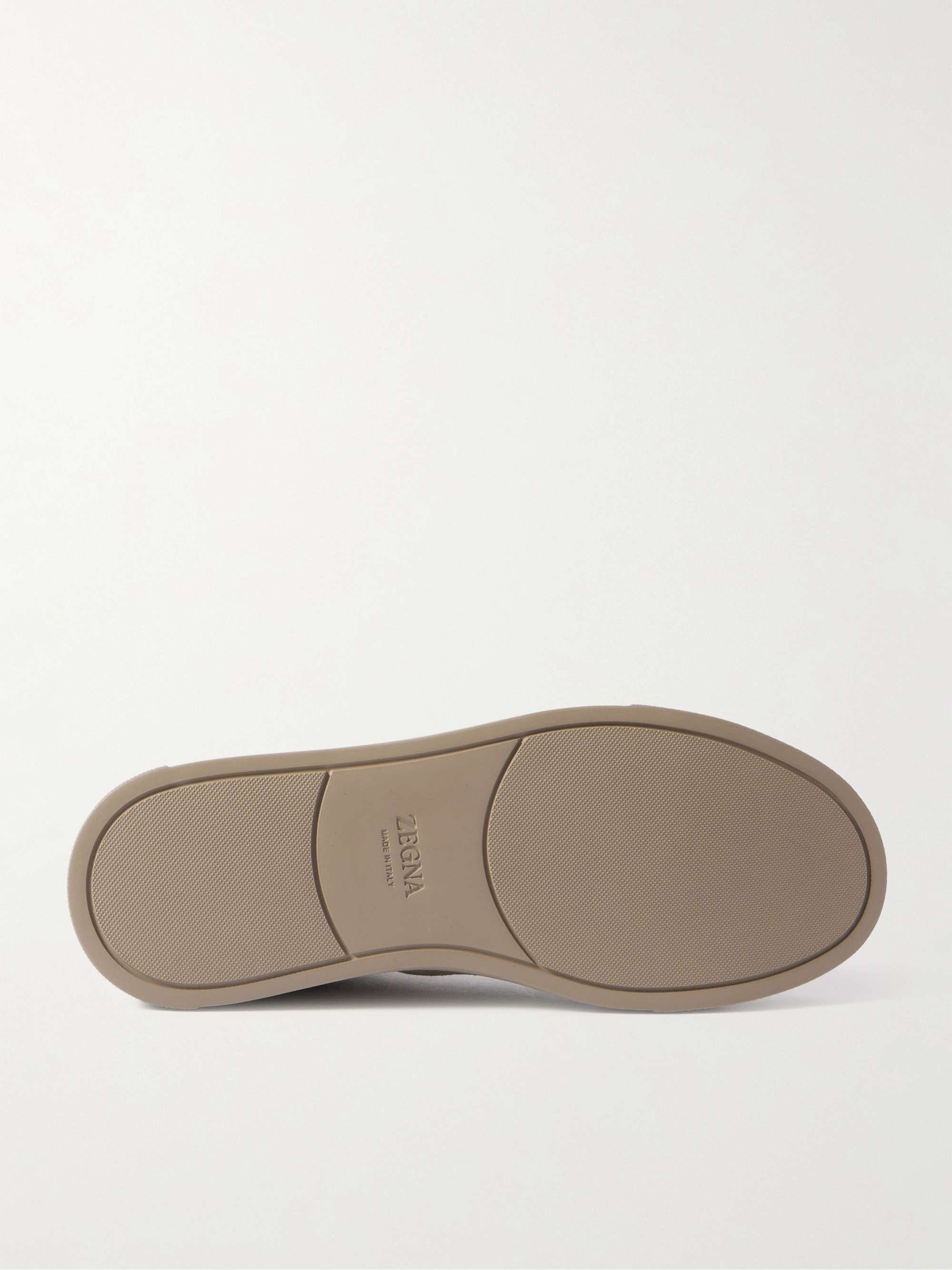 ZEGNA Triple Stitch Suede Sneakers