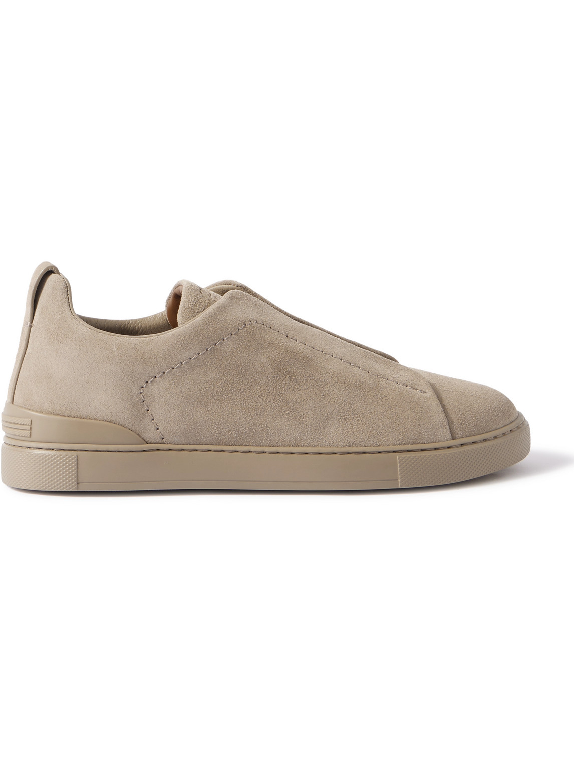 Zegna Triple Stitch™ Suede Slip-On Sneakers - Men