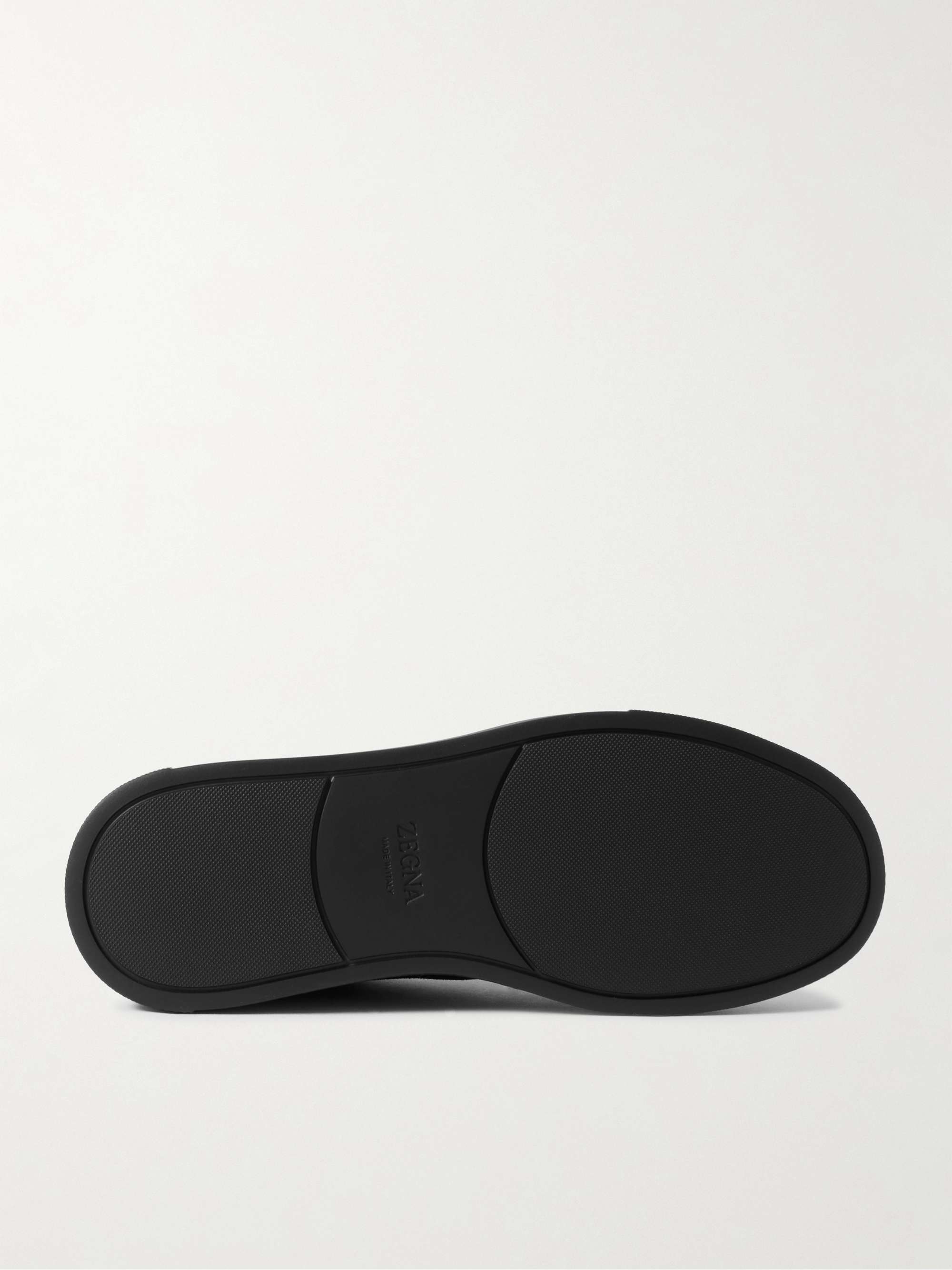 ZEGNA Triple Stitch Suede Sneakers