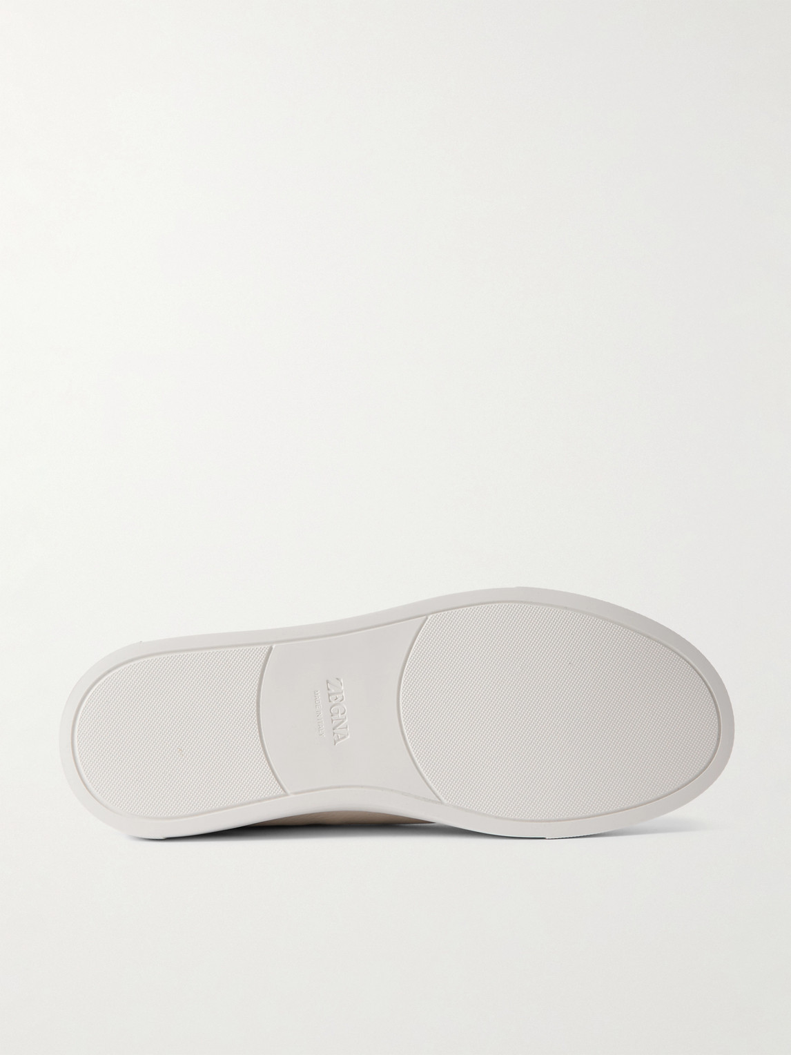 Zegna Leather Sneakers In White