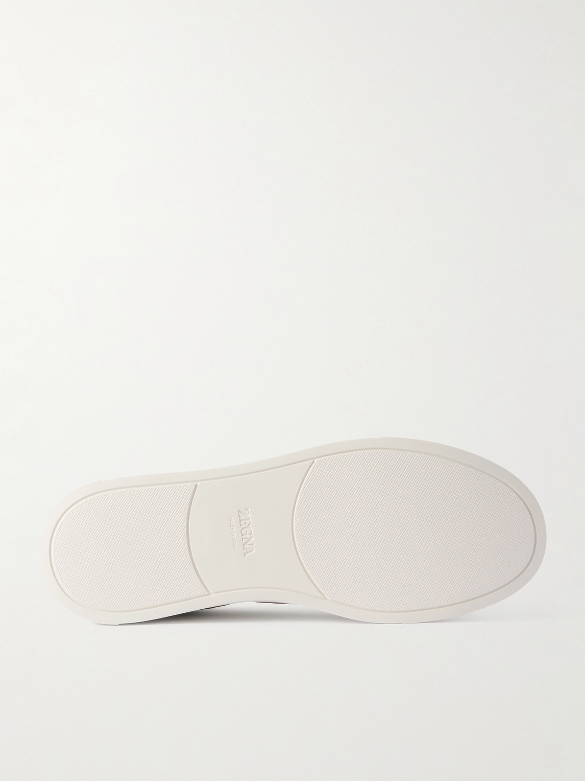 Zegna Triple Stitch Full-grain Leather And Suede Sneakers In Neutrals