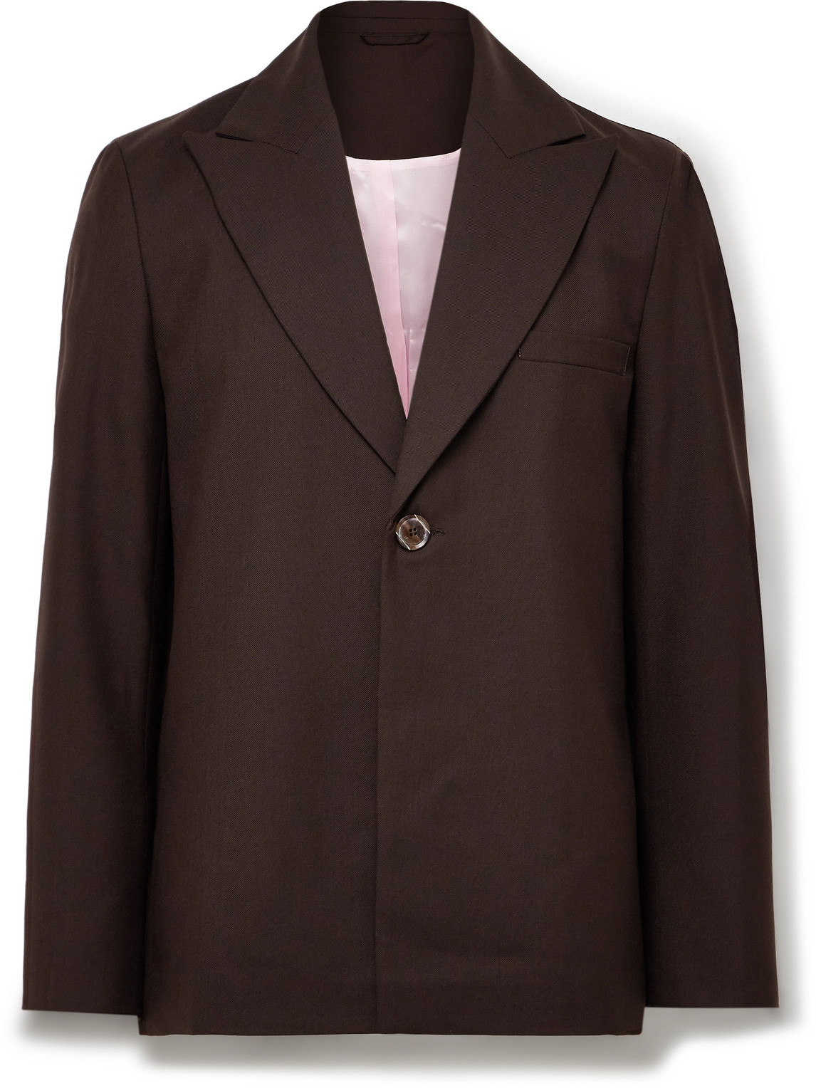 Séfr Seydou Twill Blazer In Brown