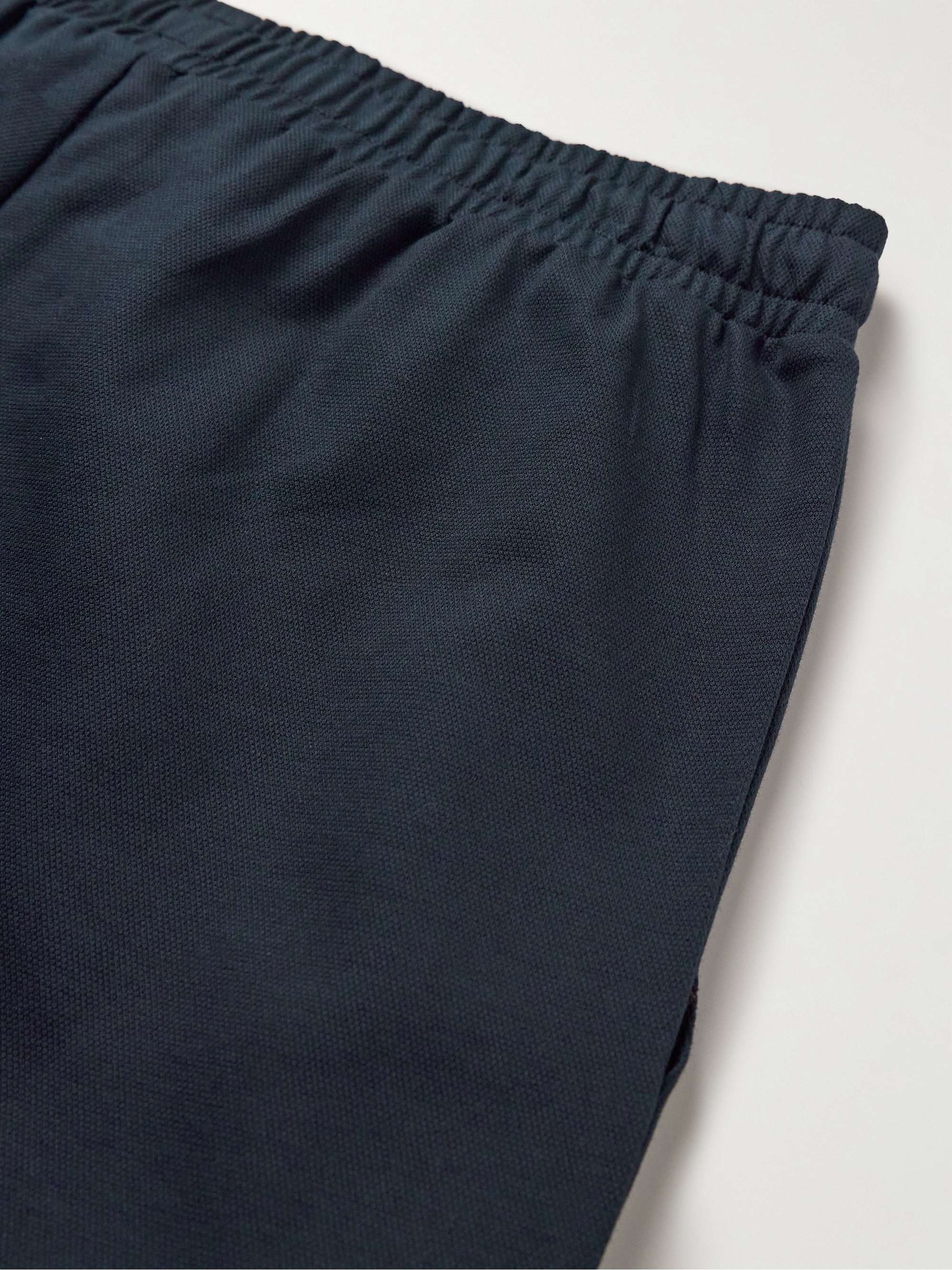 ZIMMERLI Cotton-Blend Piqué Drawstring Trousers