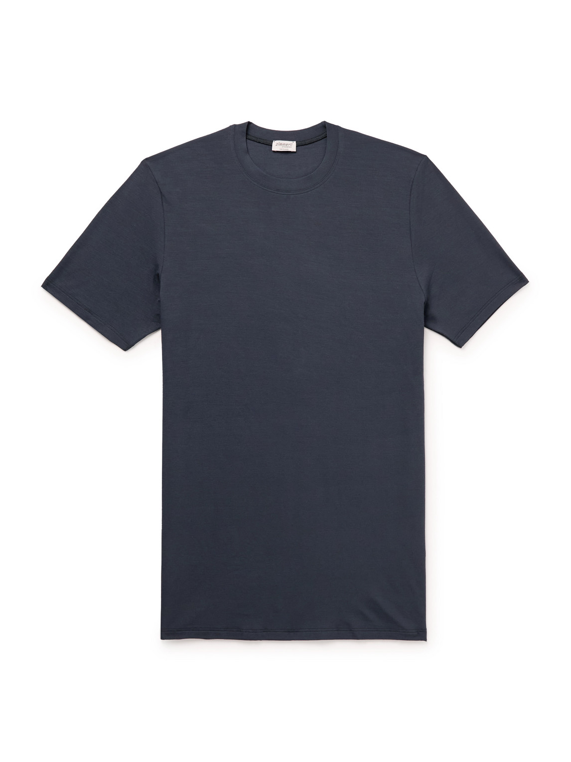 Zimmerli Pureness Stretch-tencel™ Modal T-shirt In Blue
