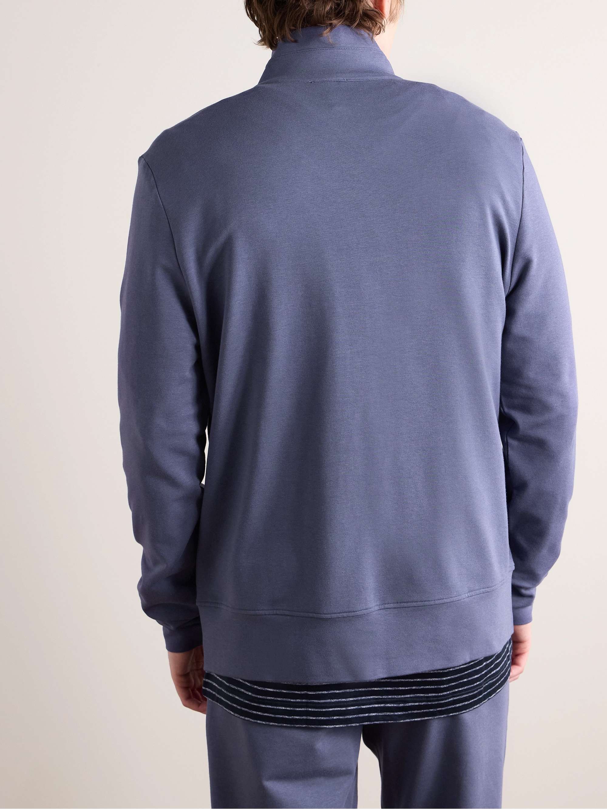 ZIMMERLI Stretch Modal and Cotton-Blend Jersey Track Jacket