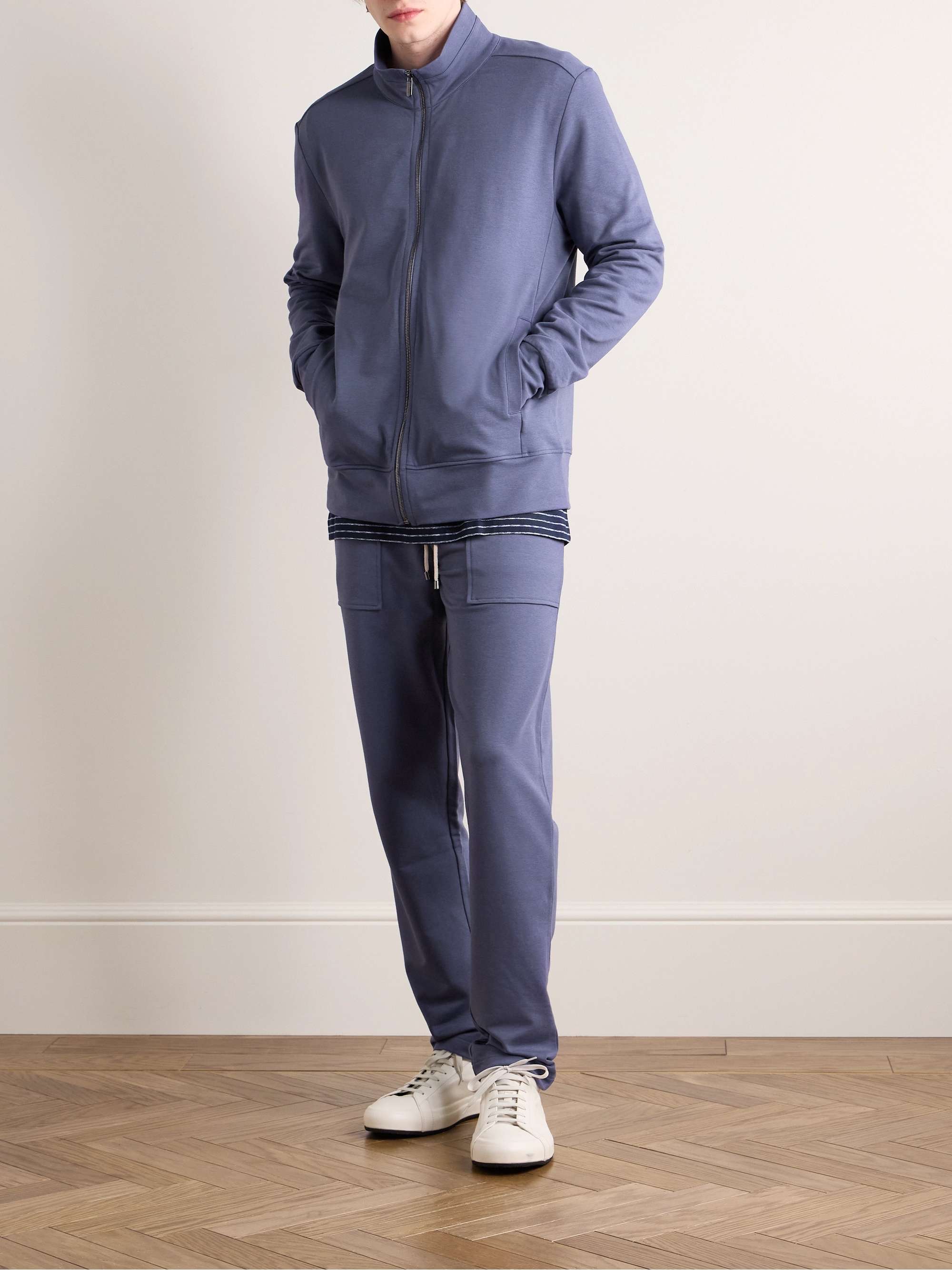 ZIMMERLI Stretch Modal and Cotton-Blend Jersey Track Jacket