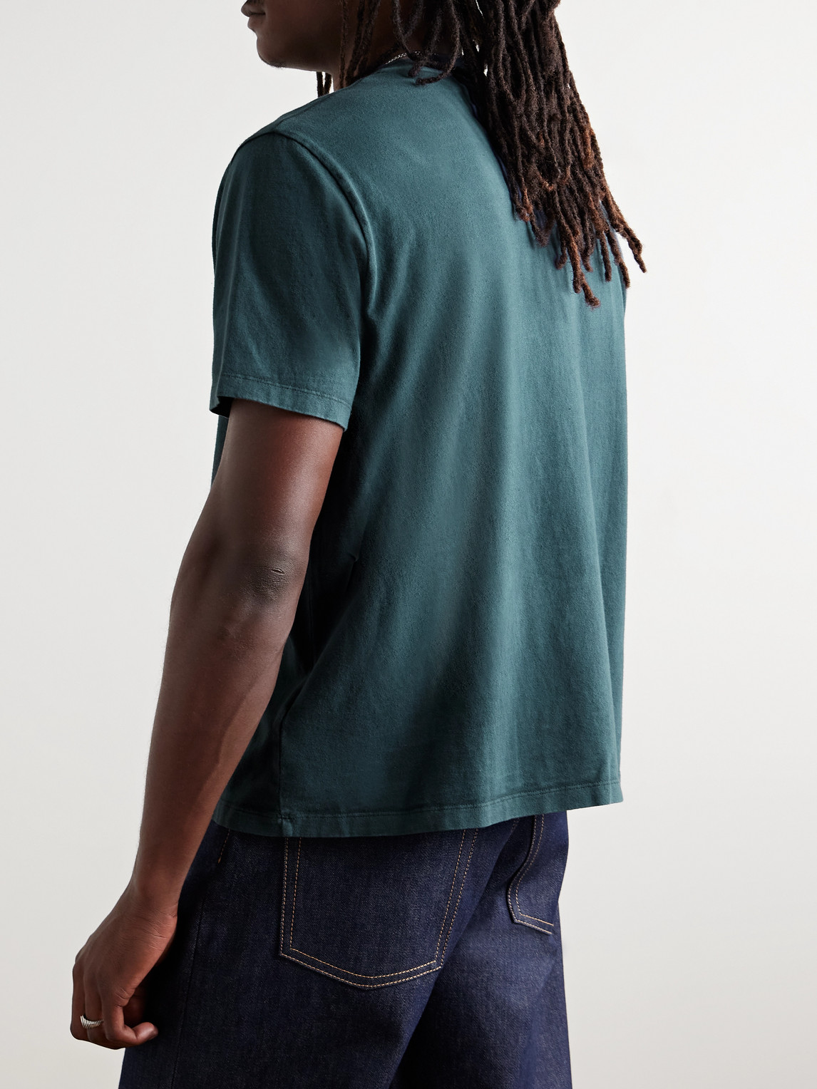 Our Legacy Box Cotton-jersey T-shirt In Blue