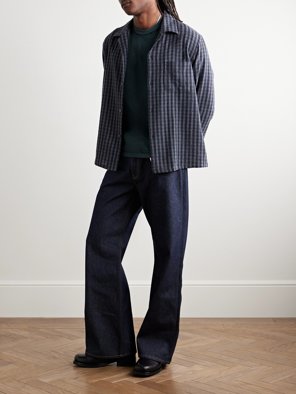 Our Legacy Box Cotton-jersey T-shirt In Blue