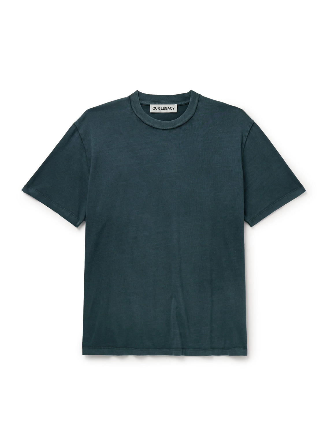Our Legacy Box Cotton-jersey T-shirt In Blue