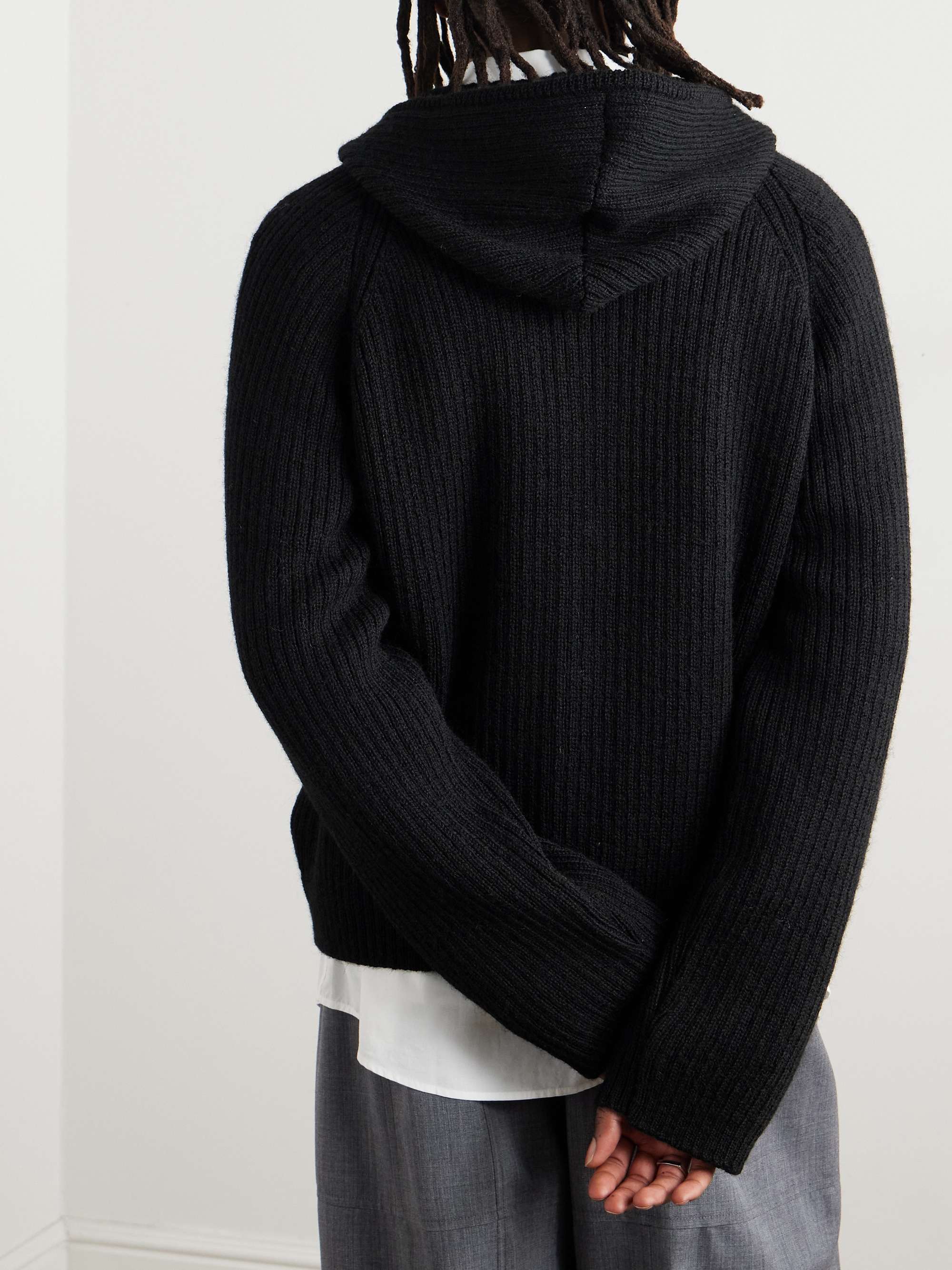 Black Level Ribbed Wool Hoodie | OUR LEGACY | MR PORTER Black Level Ribbed Wool Hoodie | OUR LEGACY | MR PORTER