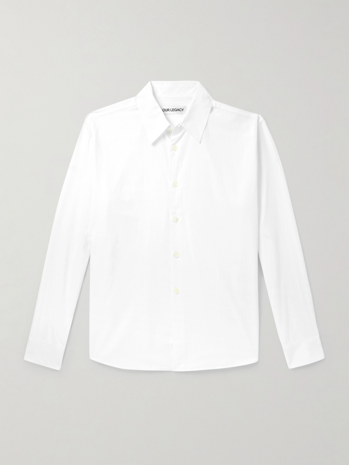 Our Legacy Beyond Logo-Embroidered TENCEL™ Lyocell and Cotton-Blend Poplin Shirt - Men