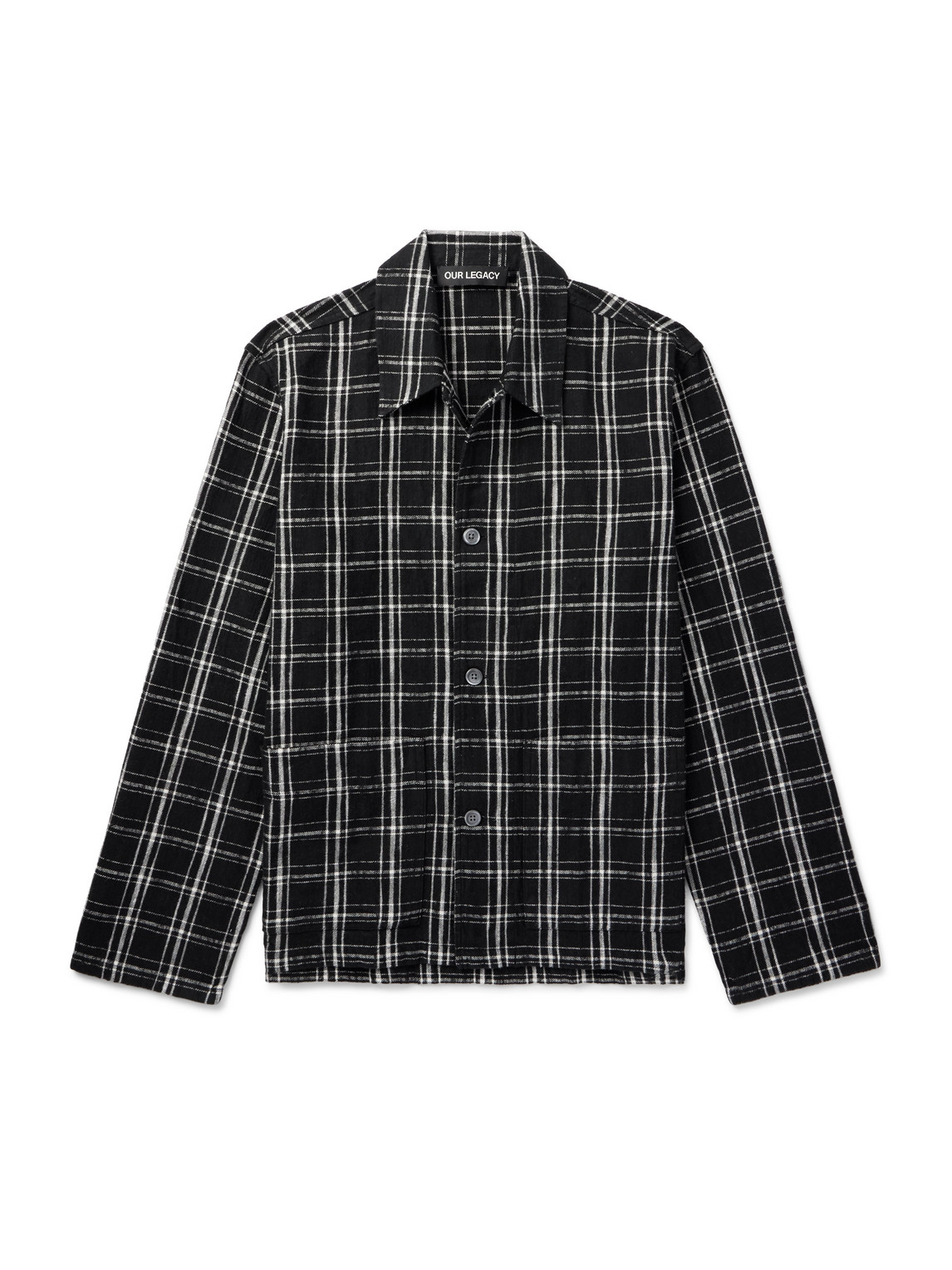 Our Legacy – Haven Checked Cotton-Flannel Overshirt