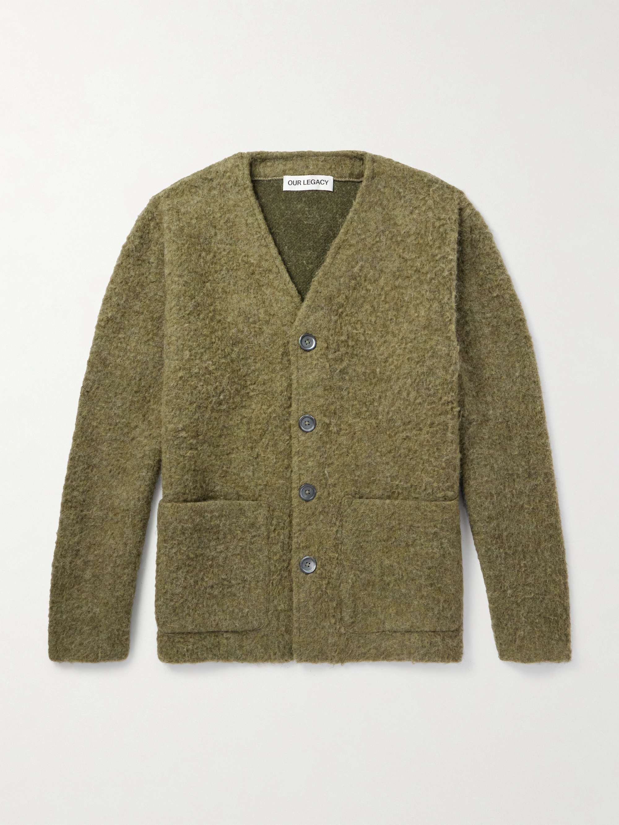 Brushed-Knit Cardigan