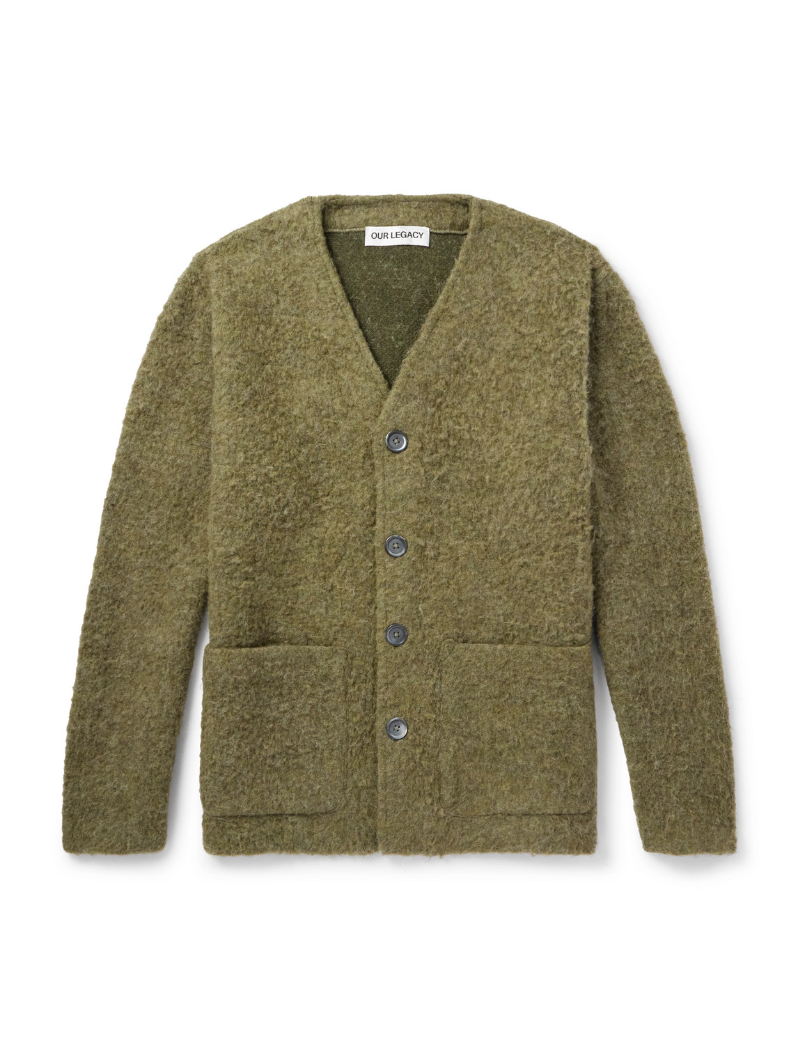 Our Legacy Cardigan With Pockets Sweater Green In Green