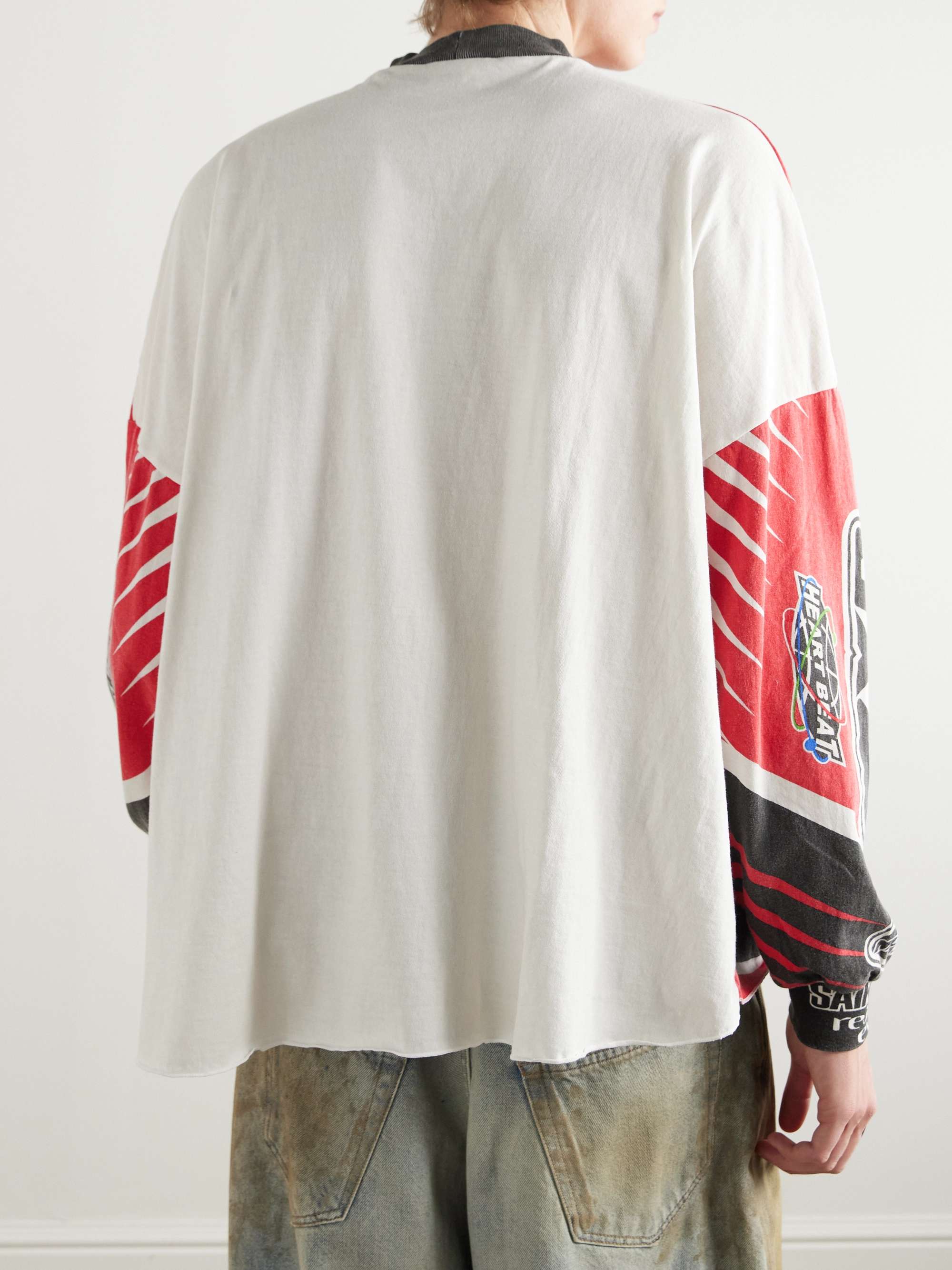 SAINT MXXXXXX MX6 Motocross Race Logo-Print Cotton-Jersey T SAINT MXXXXXX MX6 Motocross Race Logo-Print Cotton-Jersey T
