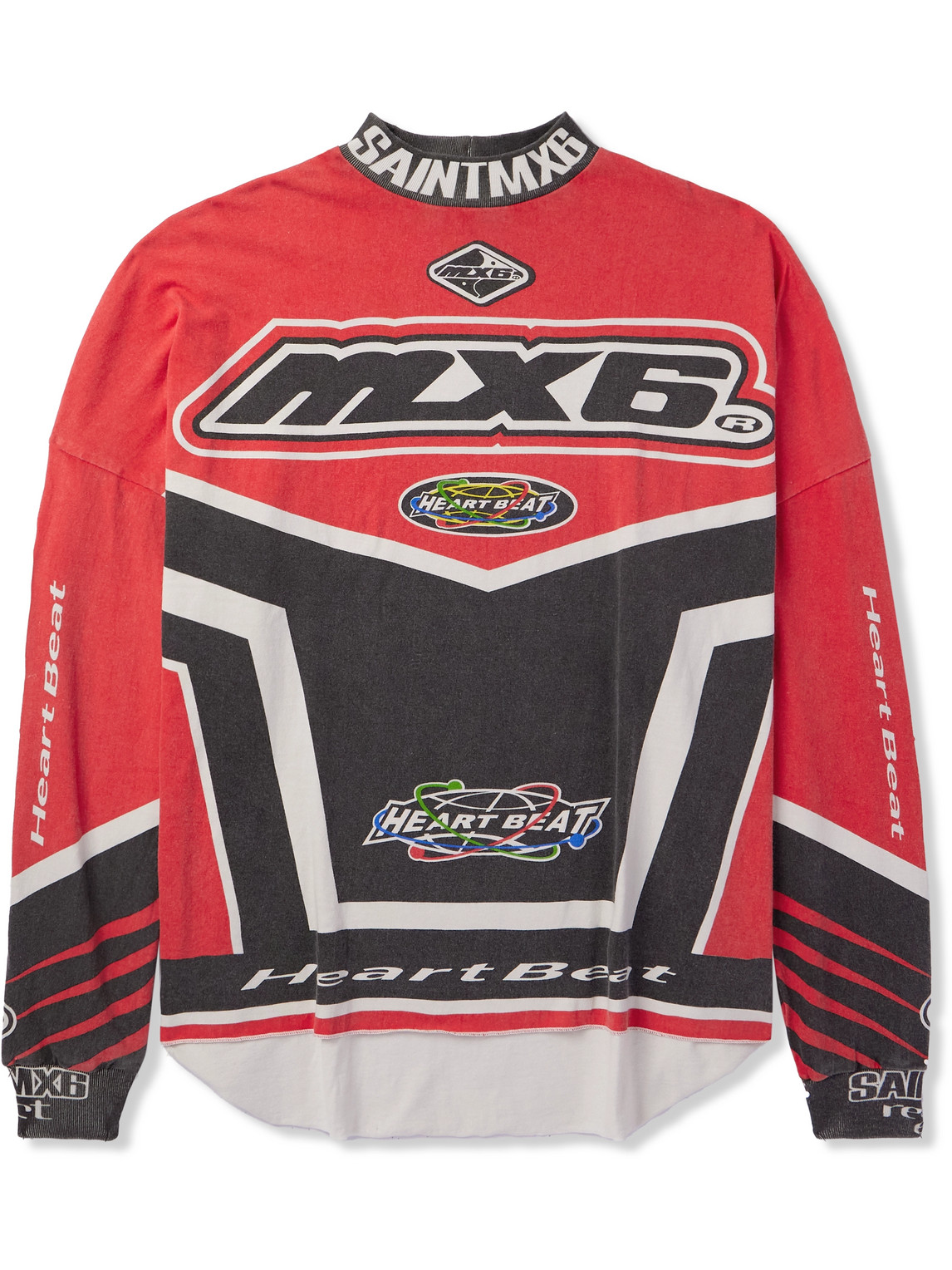 MX6 Motocross Race Logo-Print Cotton-Jersey T-Shirt