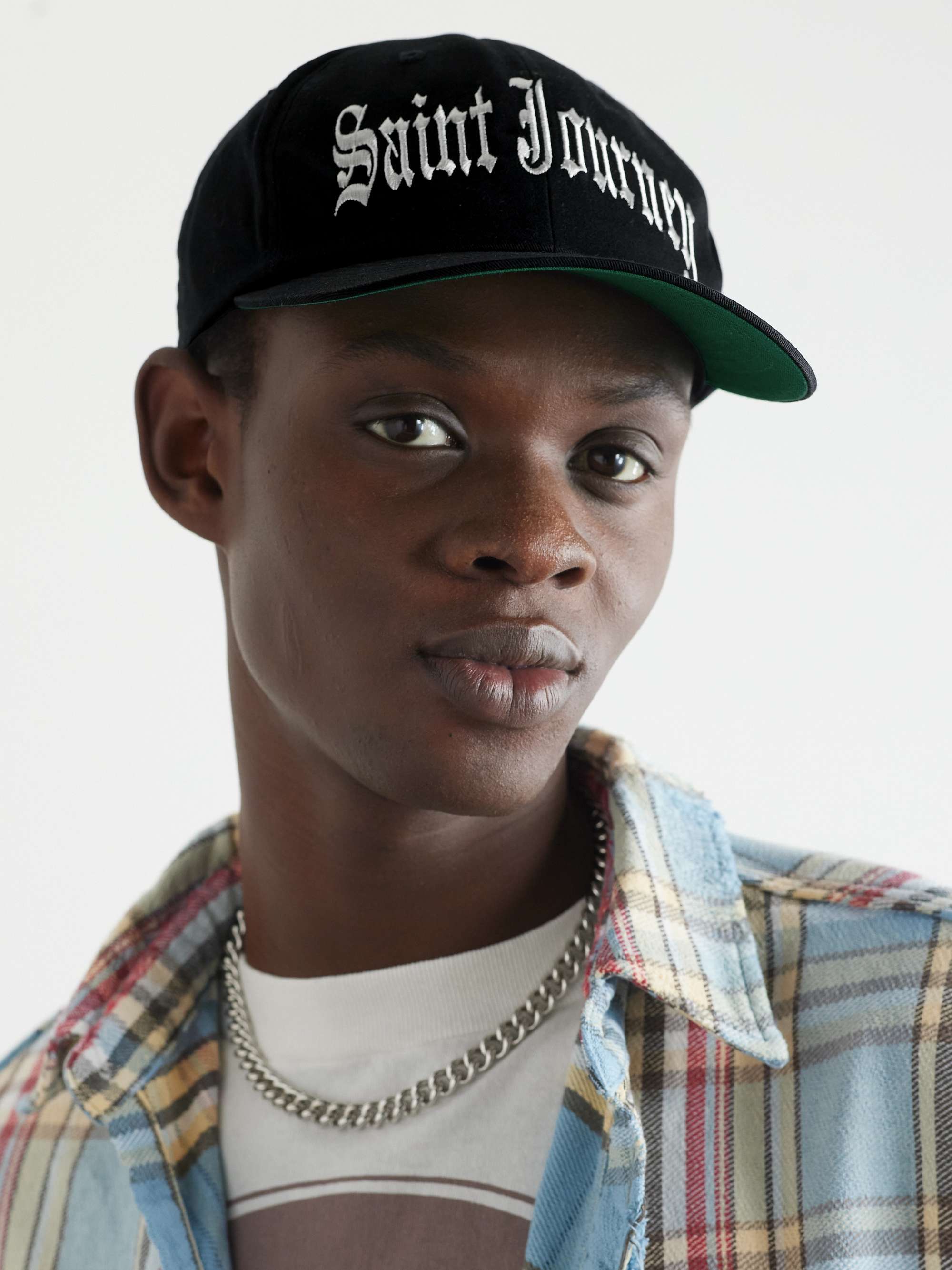 SAINT MXXXXXX Logo-Embroidered Cotton-Twill Trucker Cap for
