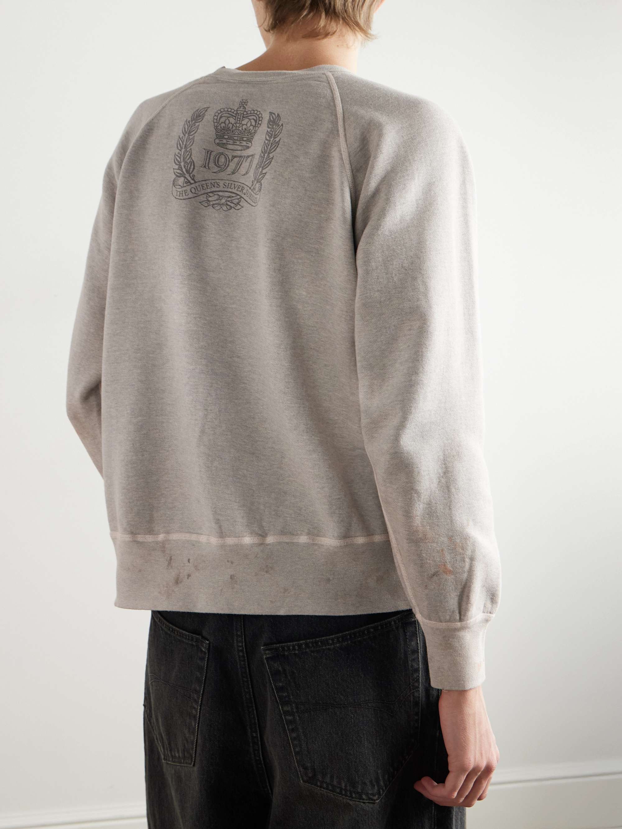 Gray + Sex Pistols Printed Cotton-Jersey Sweatshirt | SAINT Gray + Sex Pistols Printed Cotton-Jersey Sweatshirt | SAINT