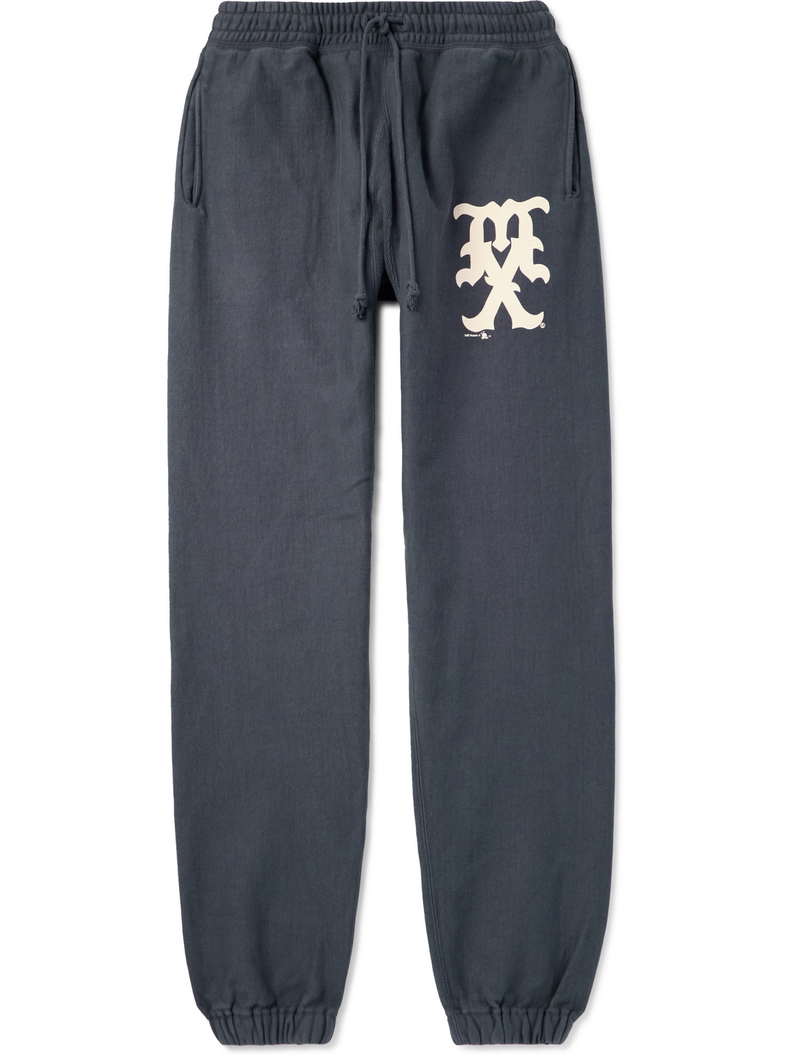 Tapered Logo-Print Cotton-Blend Jersey Sweatpants