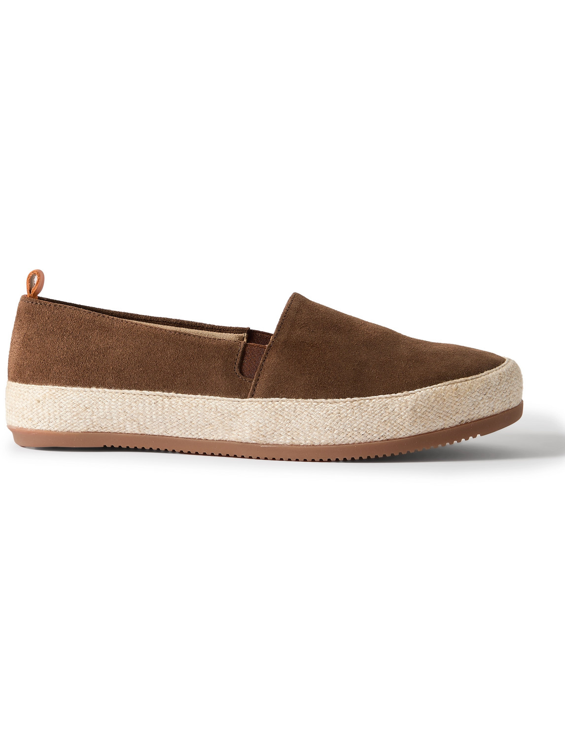 Mulo Suede Espadrilles In Brown