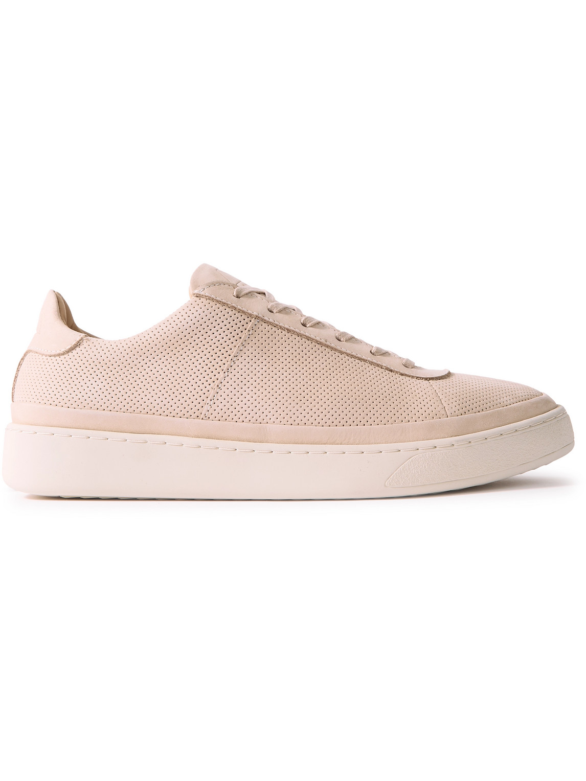 Mulo Perforated Nubuck Sneakers In Pink