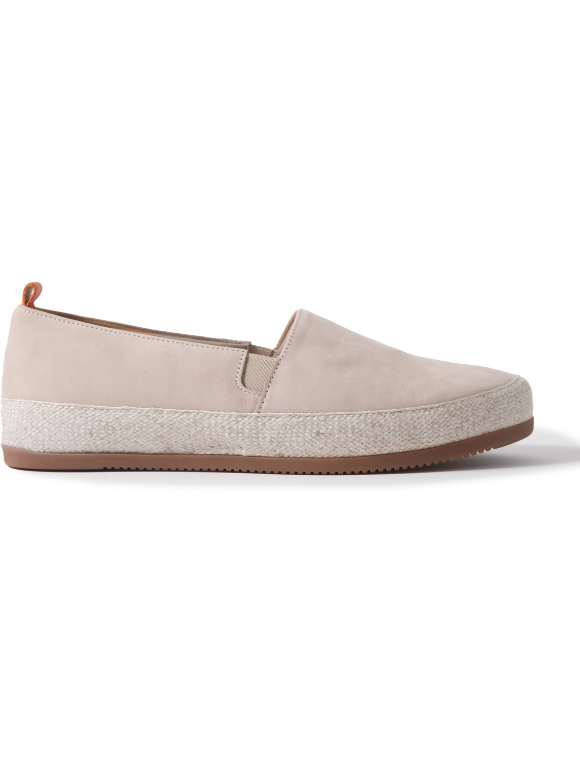 Mulo Suede Espadrilles In Gray