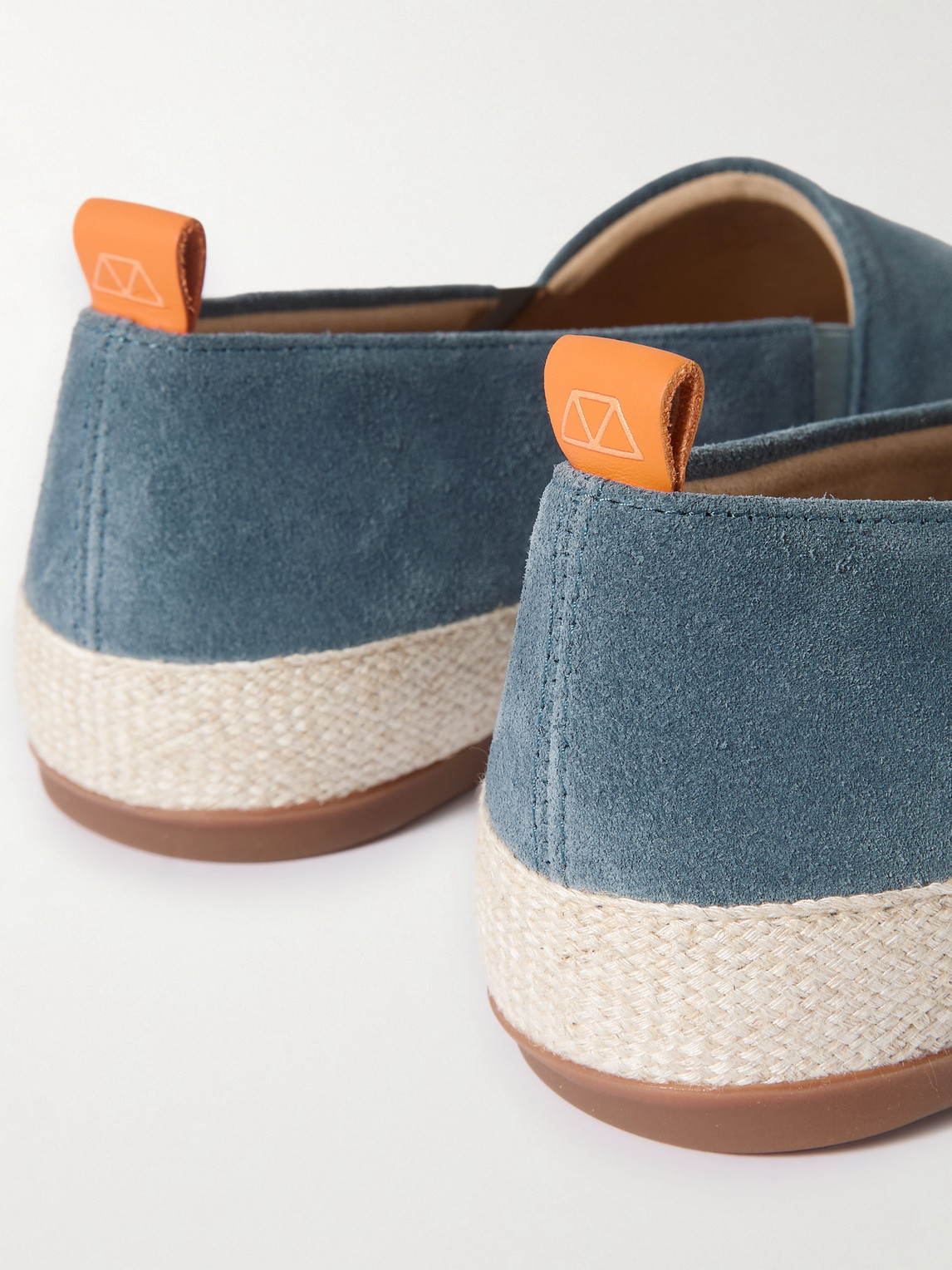 Shop Mulo Suede Espadrilles In Blue