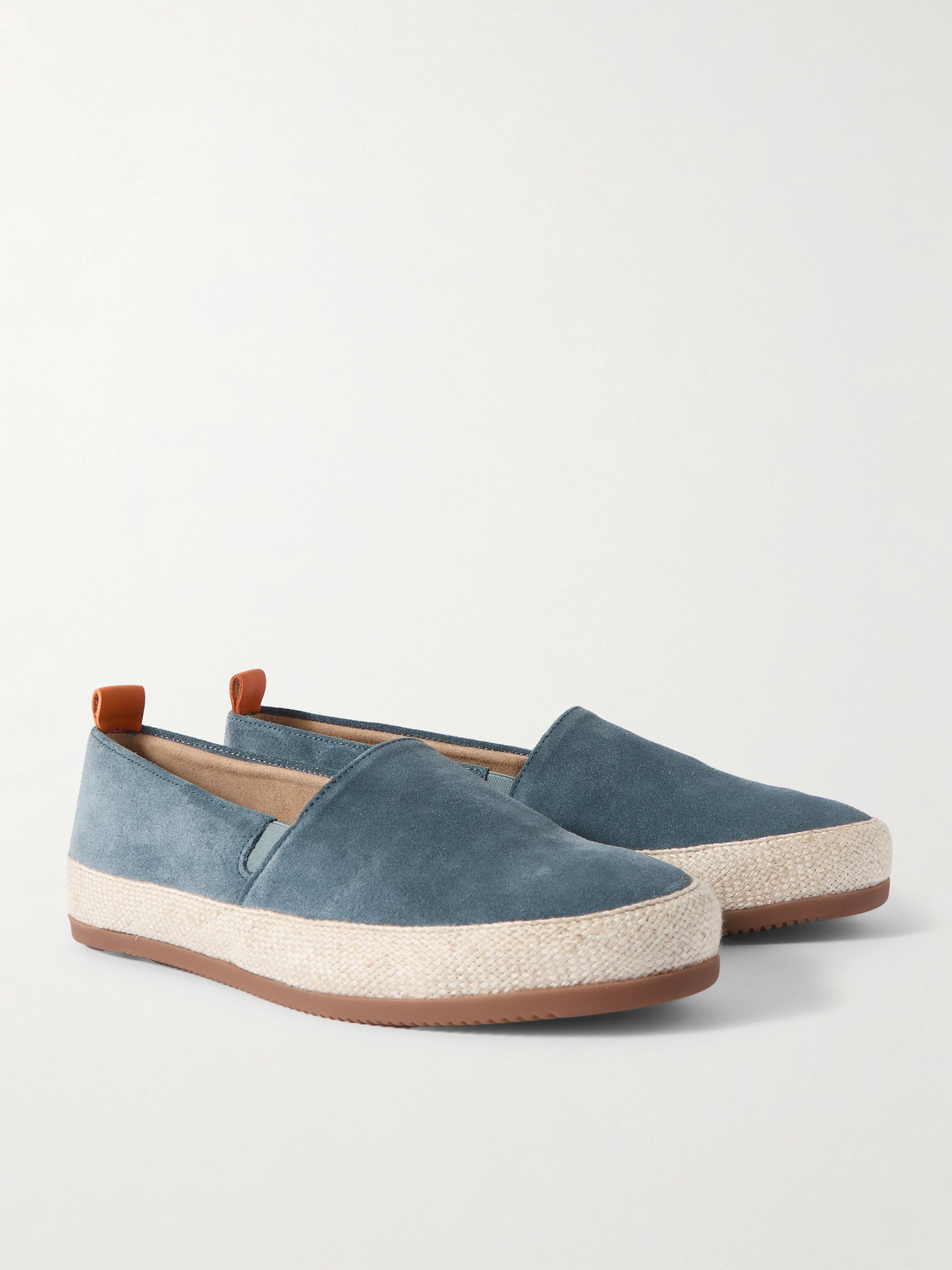 Shop Mulo Suede Espadrilles In Blue