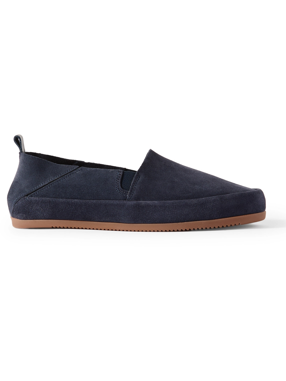 Travel Collapsible-Heel Suede Loafers