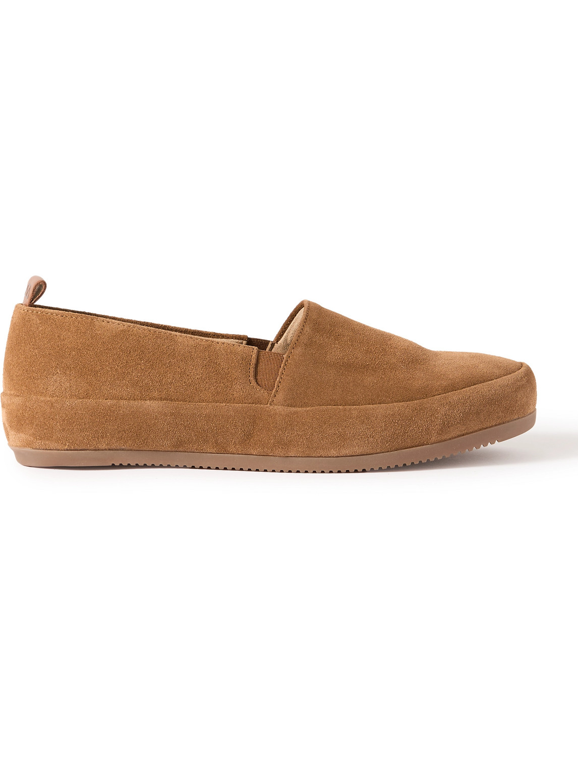 Mulo Suede Loafers In Brown