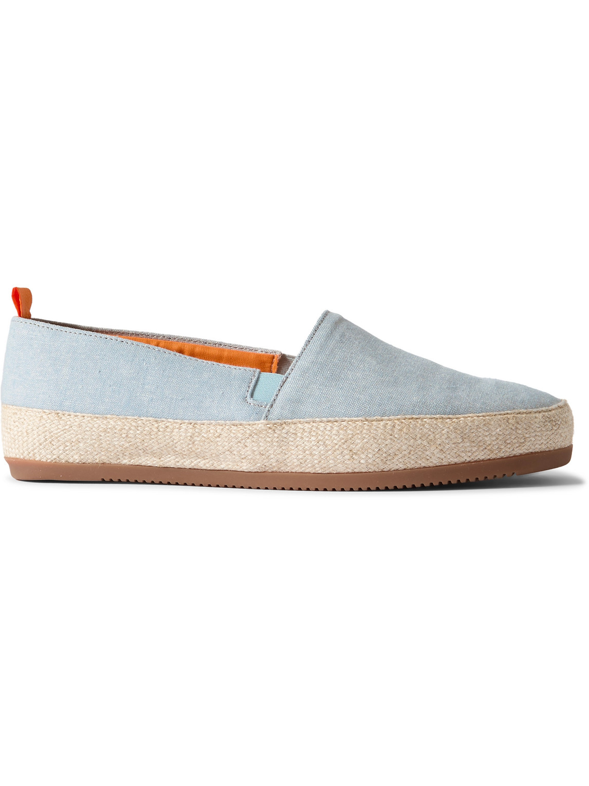 Mulo Linen Espadrilles In Blue