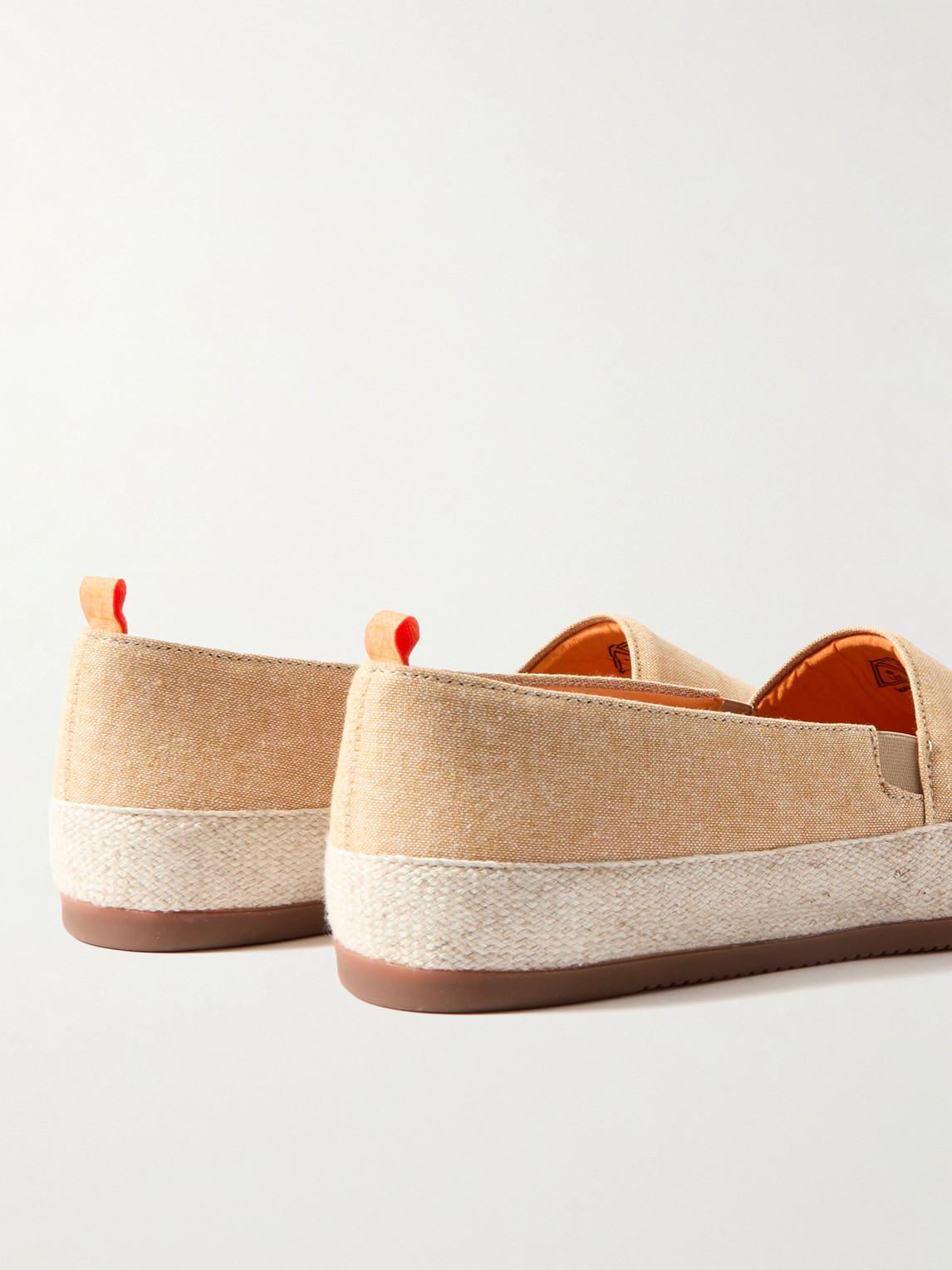 Shop Mulo Linen Espadrilles In Yellow