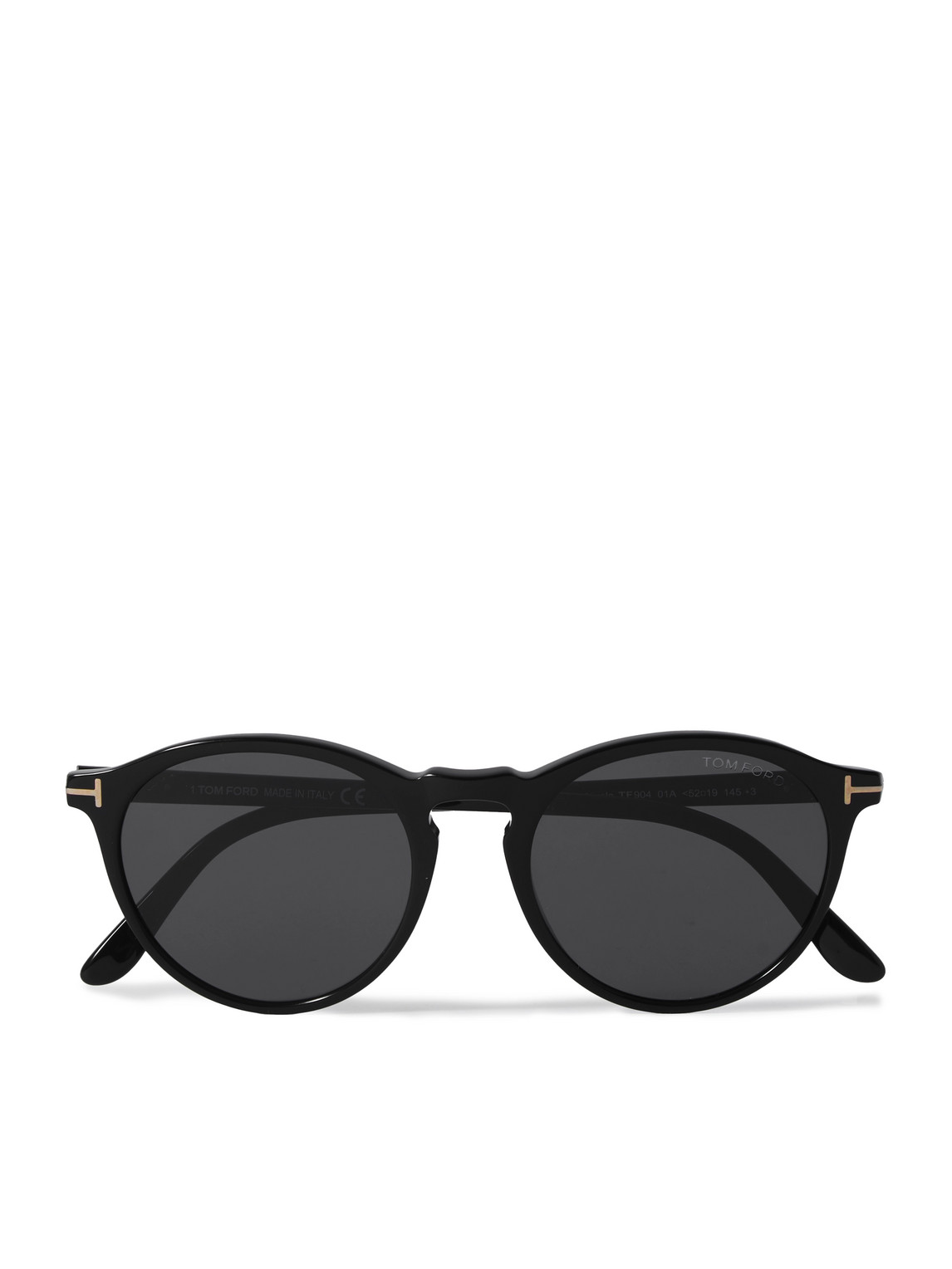 Tom Ford Aurele Round-frame Acetate Sunglasses In Black