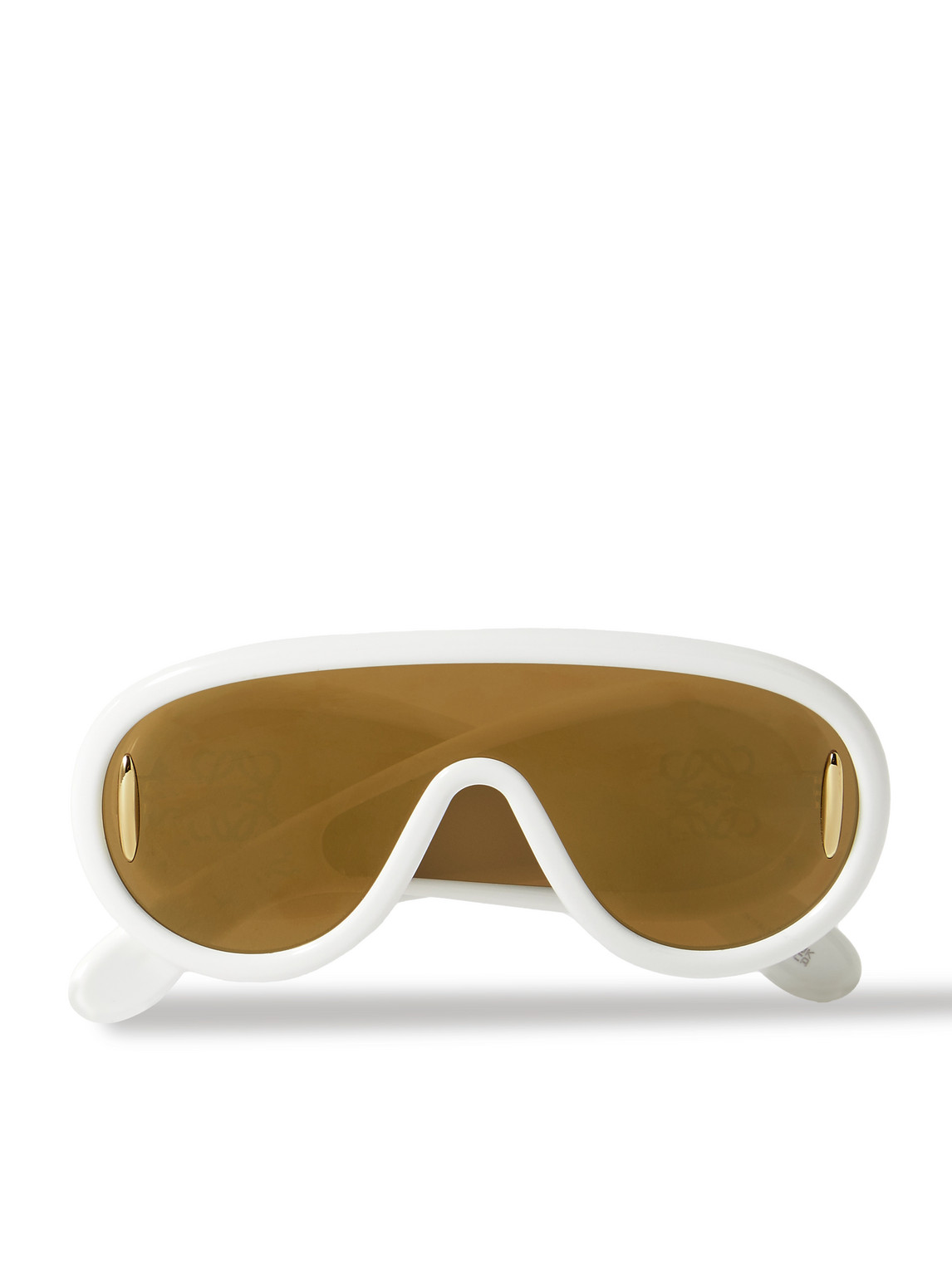 Loewe Paula's Ibiza Wave Mask Oversized D-frame Embellished Acetate Sunglasses In Neutral