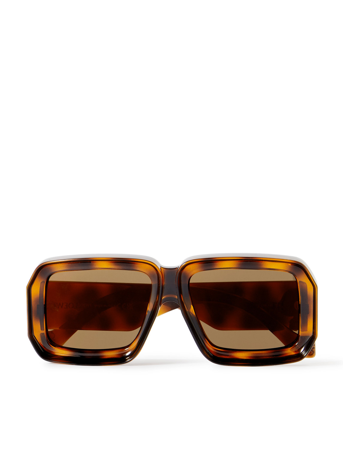 Loewe Paula's Ibiza Dive Oversized Square-frame Tortoiseshell Acetate Sunglasses In Brown