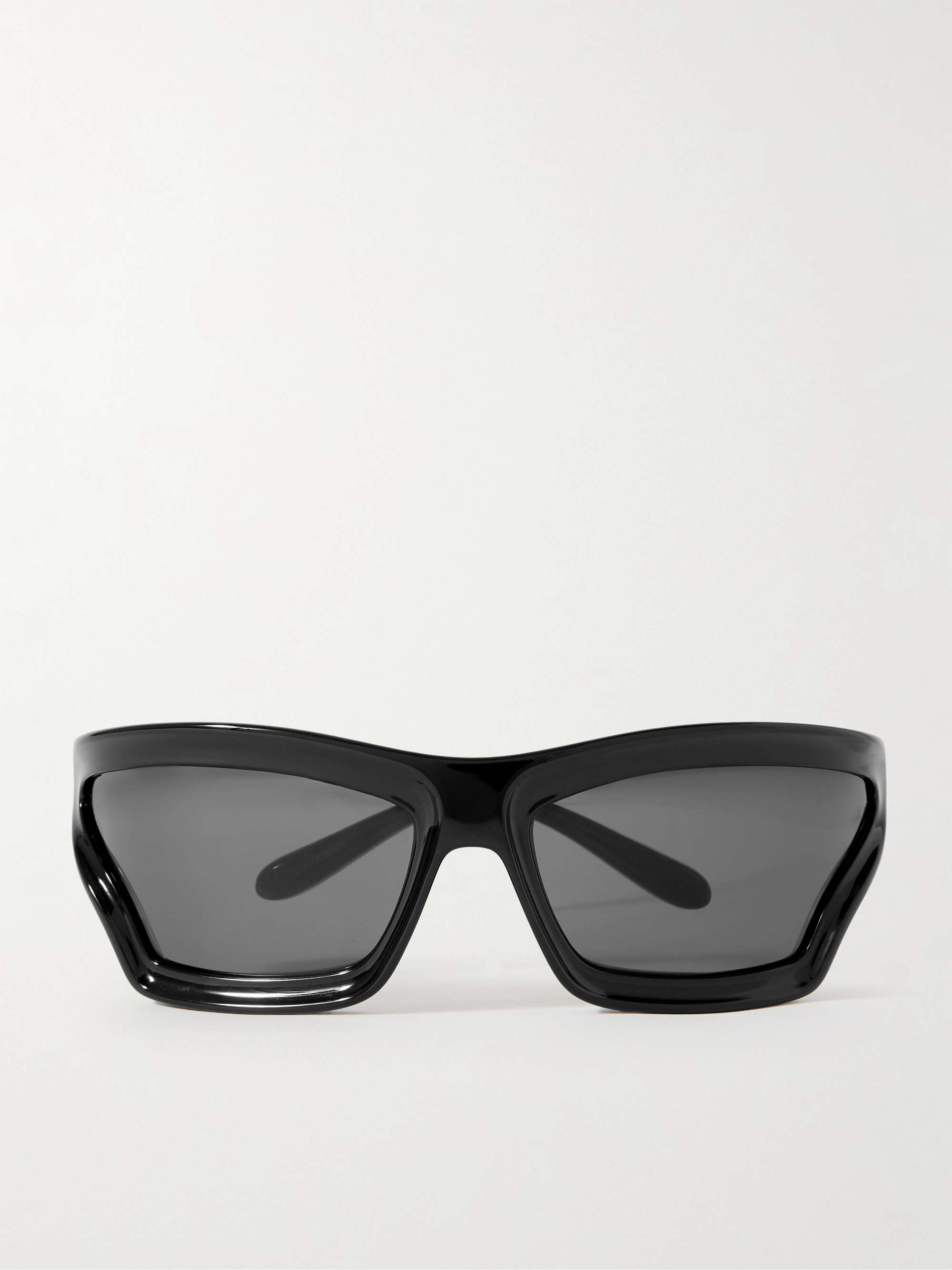 Paula s Ibiza Sporty Mask Oversized D Frame Acetate Wrap Around Sunglasses