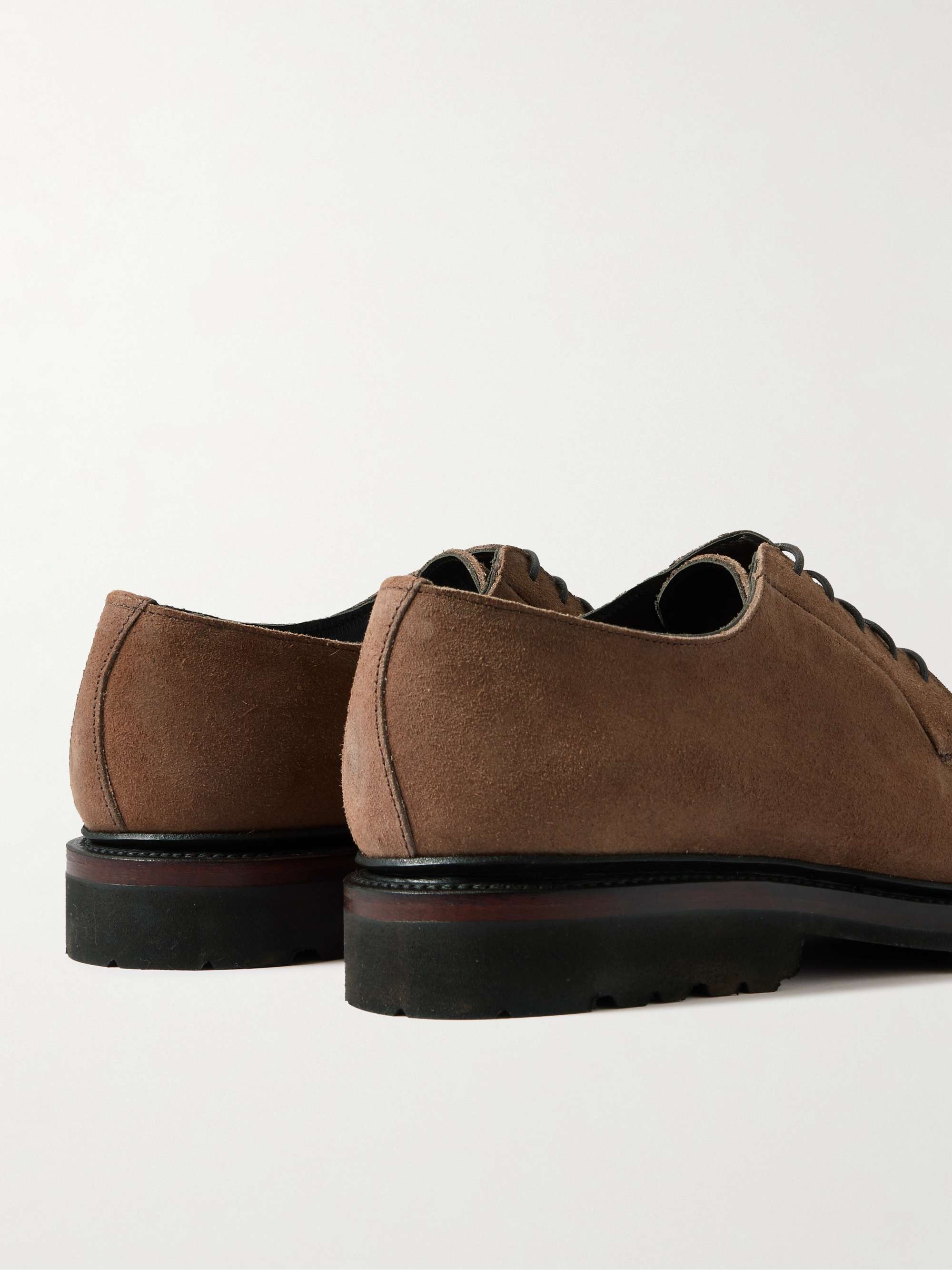 GEORGE CLEVERLEY Archie Horween Shell Cordovan Leather Derby Shoes