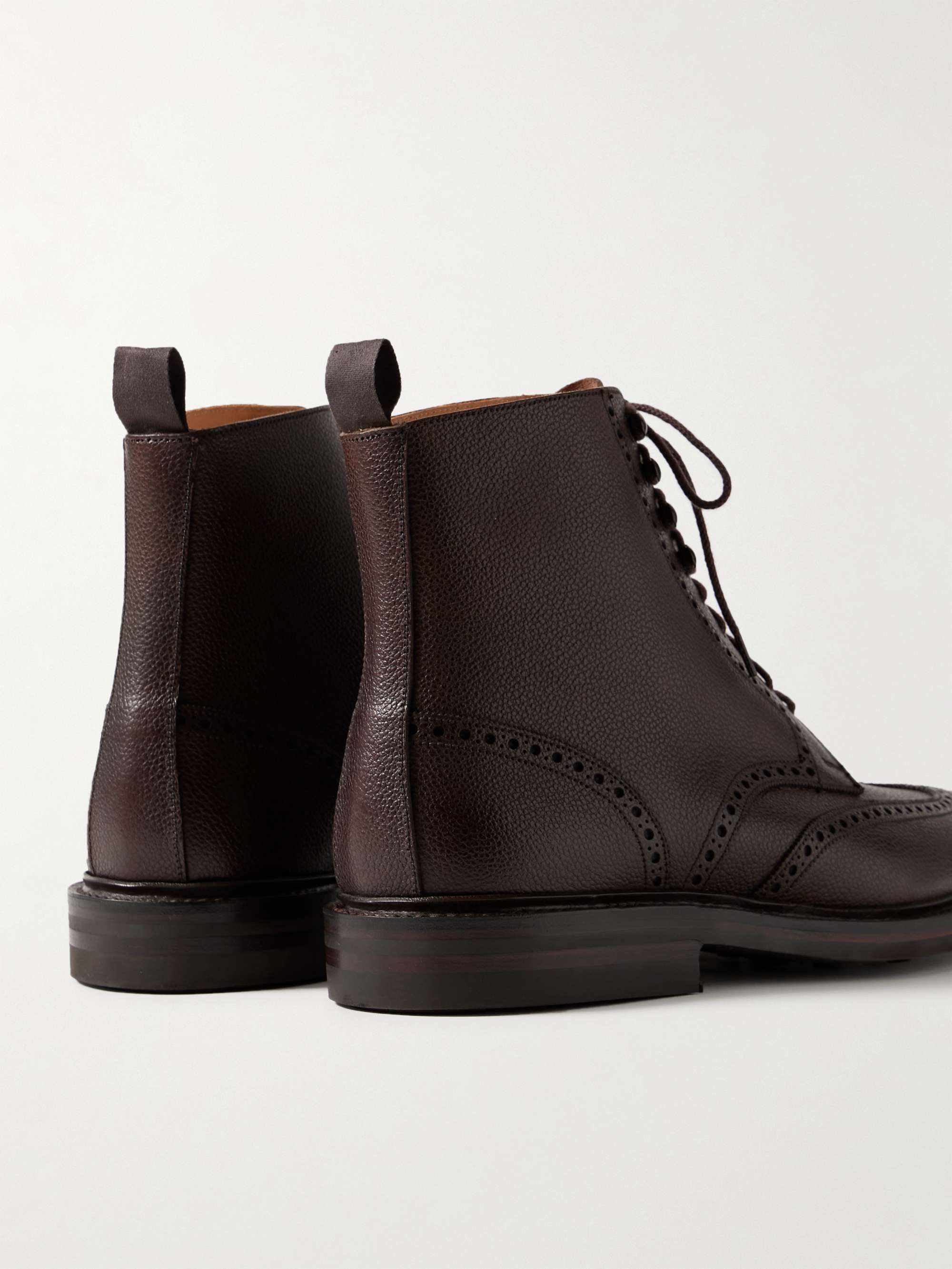GEORGE CLEVERLEY Bryan Leather Brogue Boots
