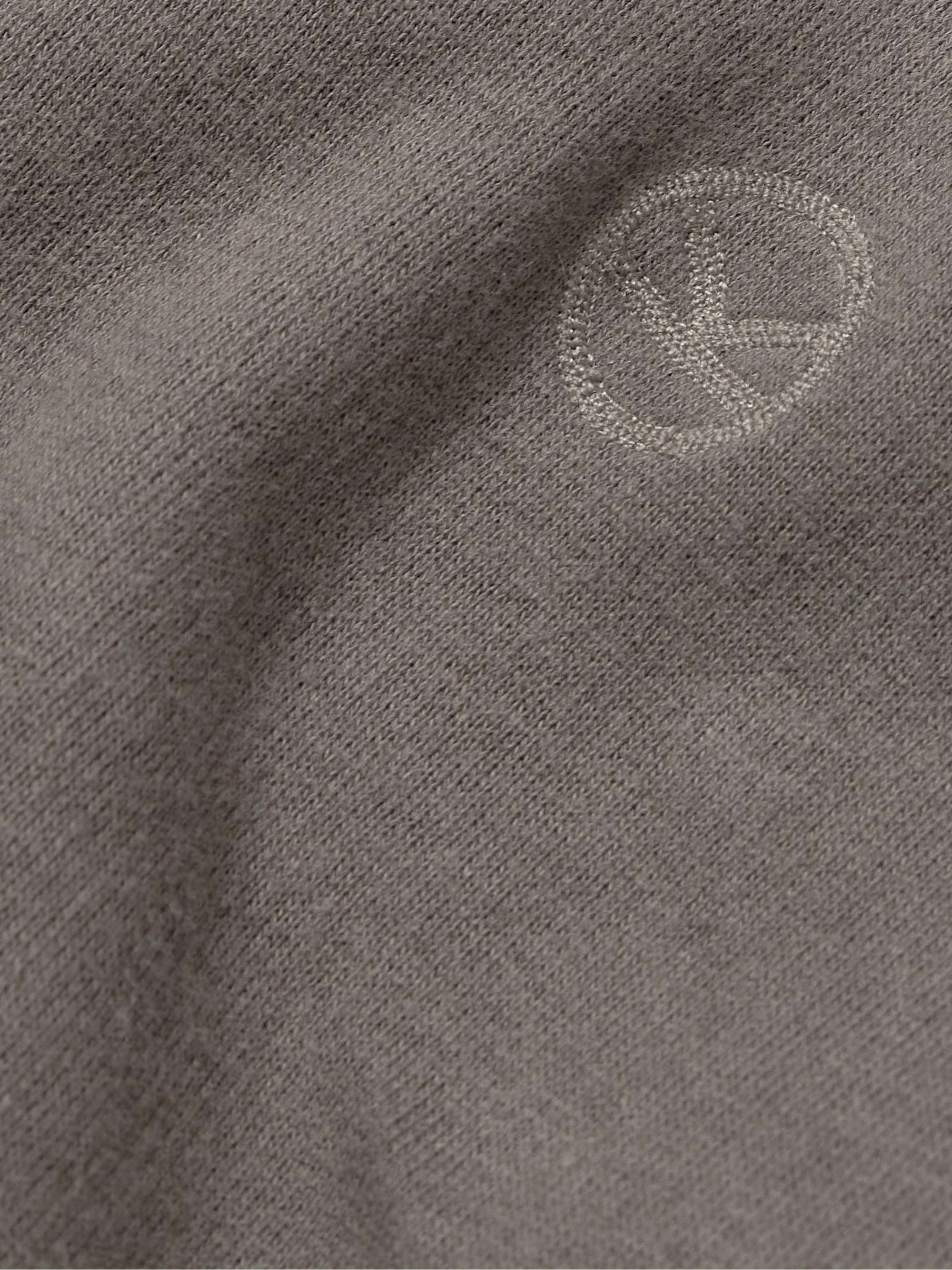 KINGSMAN Cotton and Cashmere-Blend Zip-Up Hoodie