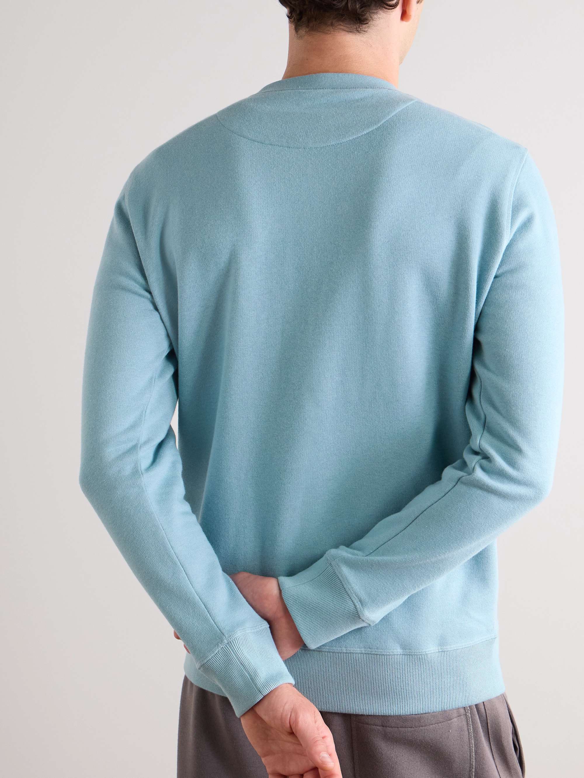 KINGSMAN Cotton and Cashmere-Blend Jersey Sweatshirt