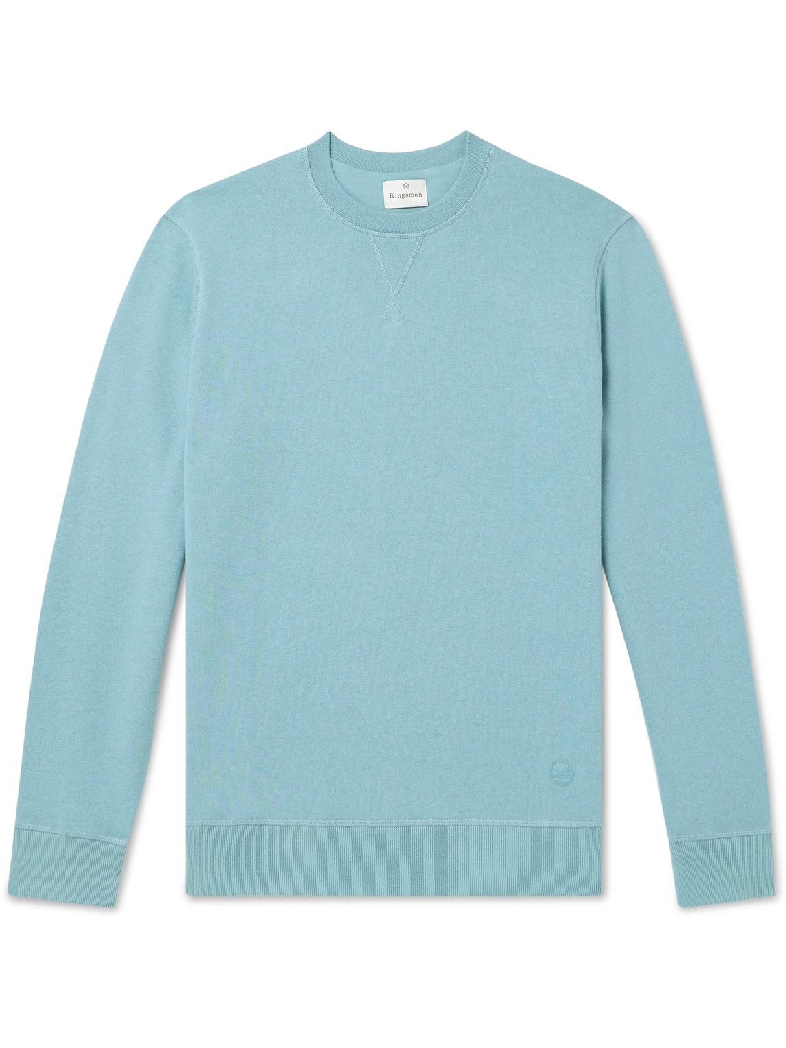 Logo-Embroidered Cotton and Cashmere-Blend Jersey Sweatshirt