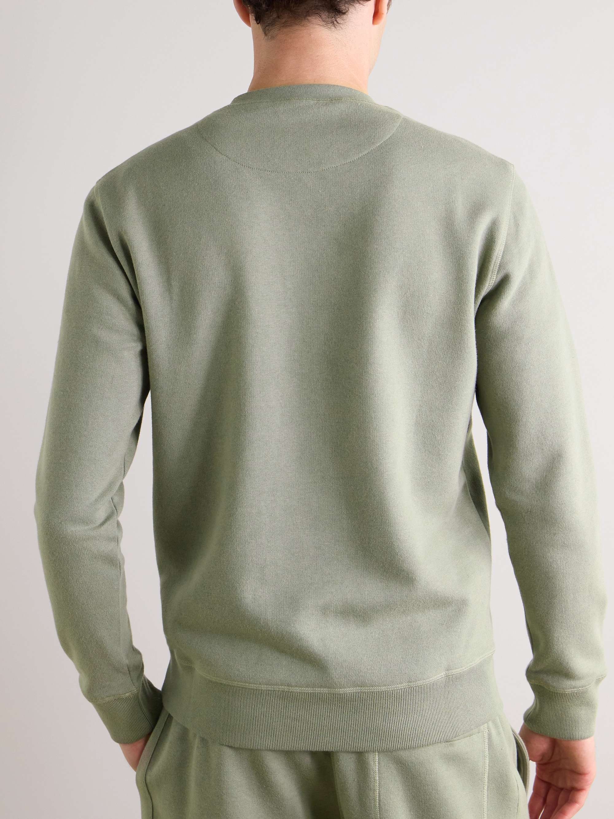 KINGSMAN Cotton and Cashmere-Blend Jersey Sweatshirt