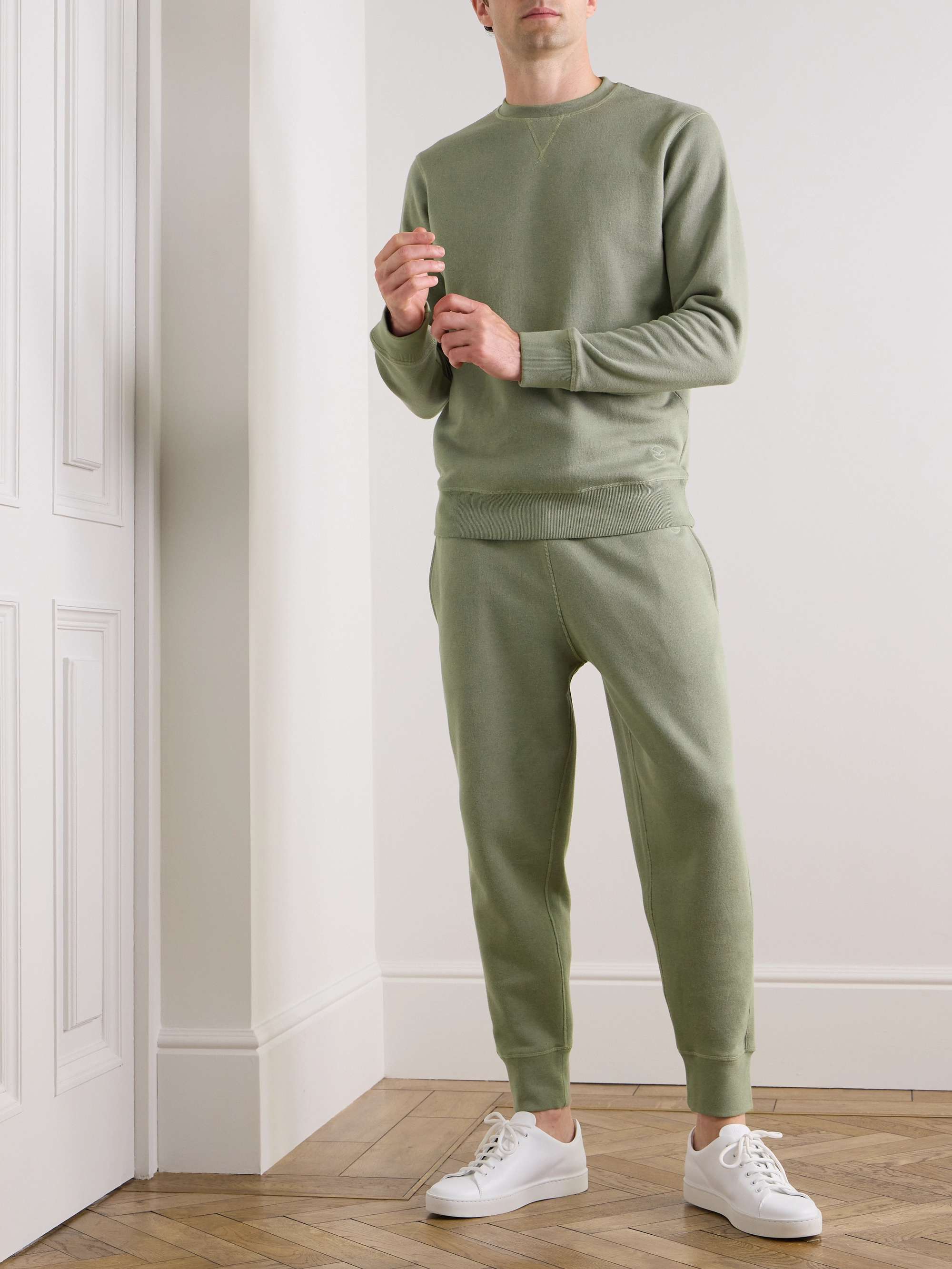 KINGSMAN Cotton and Cashmere-Blend Jersey Sweatshirt