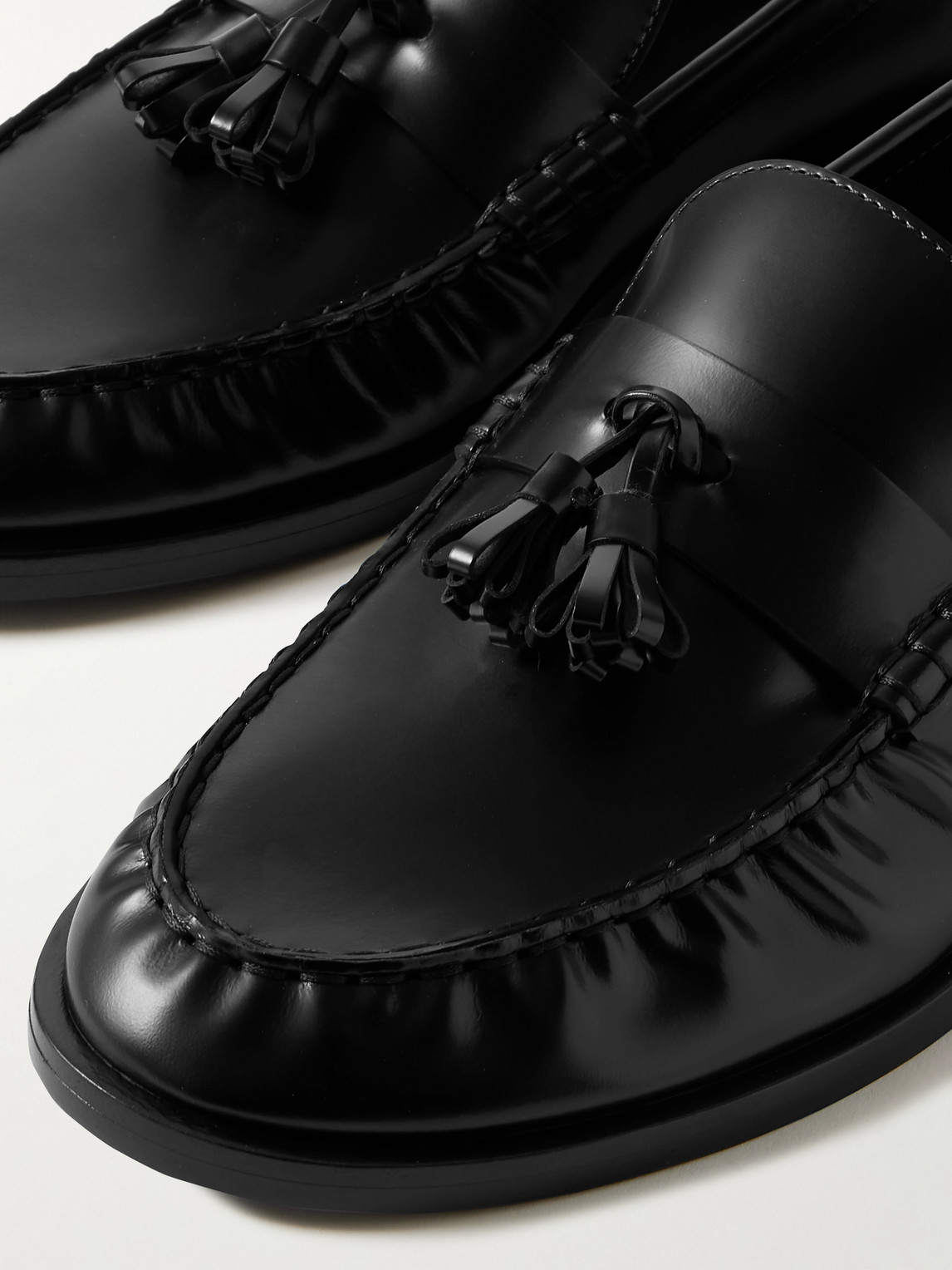 THE ROW TASSELLED LEATHER LOAFERS 