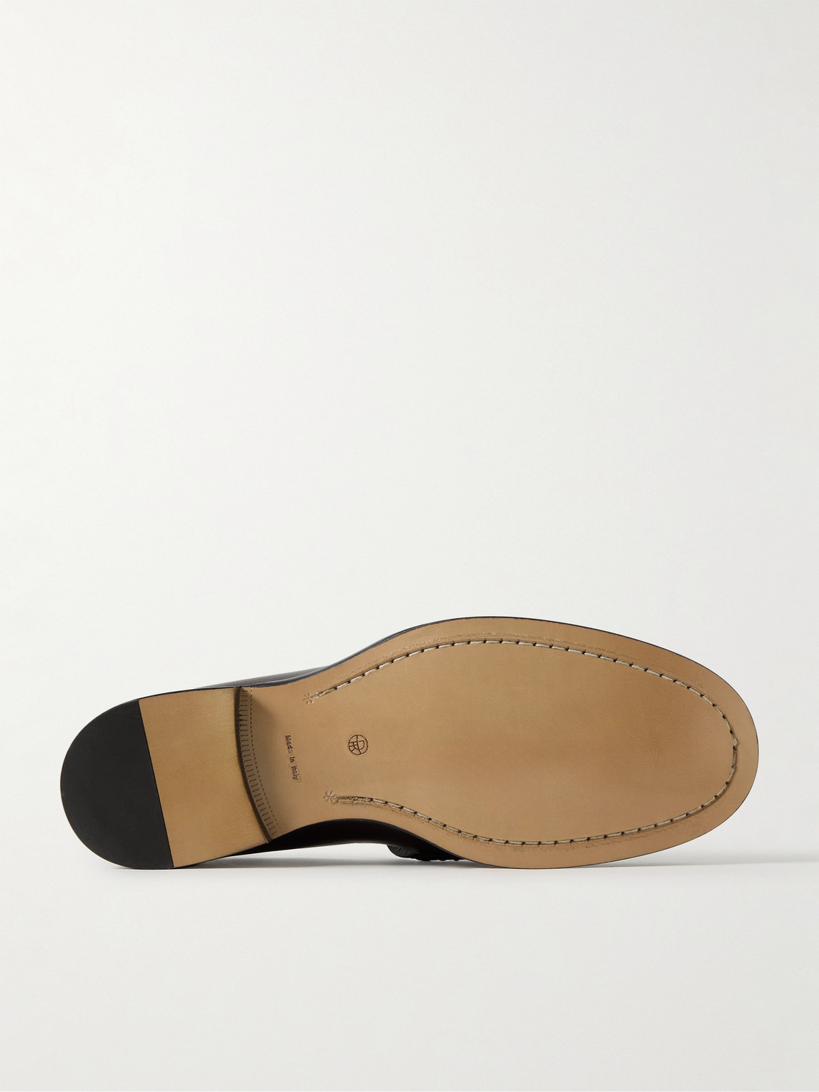 The Row Novus Leather Loafers In Black