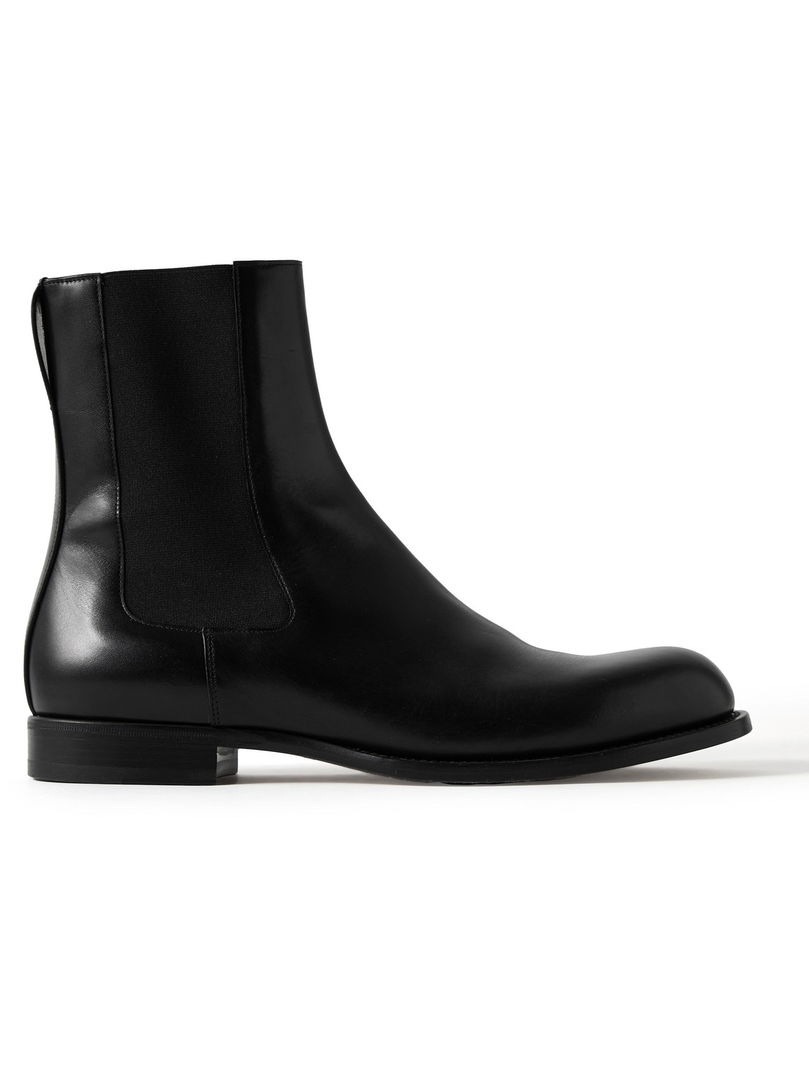 The Row Novus Leather Chelsea Boots In Black