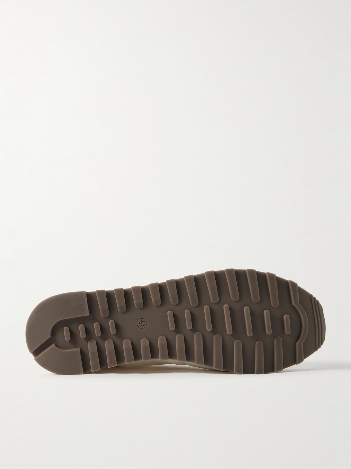 The Row Owen Leather-trimmed Mesh Sneakers In Neutrals